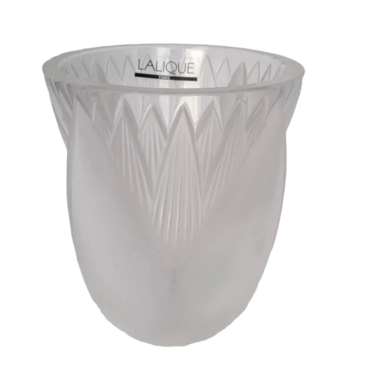 Brand New Lalique Crystal Thebes Vase V02