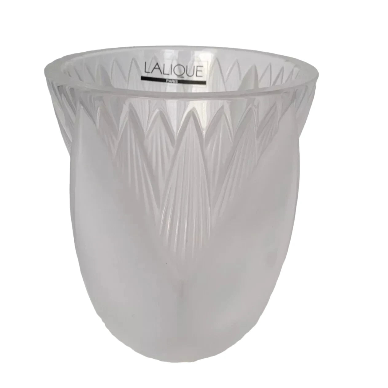 Brand New Lalique Crystal Thebes Vase V02