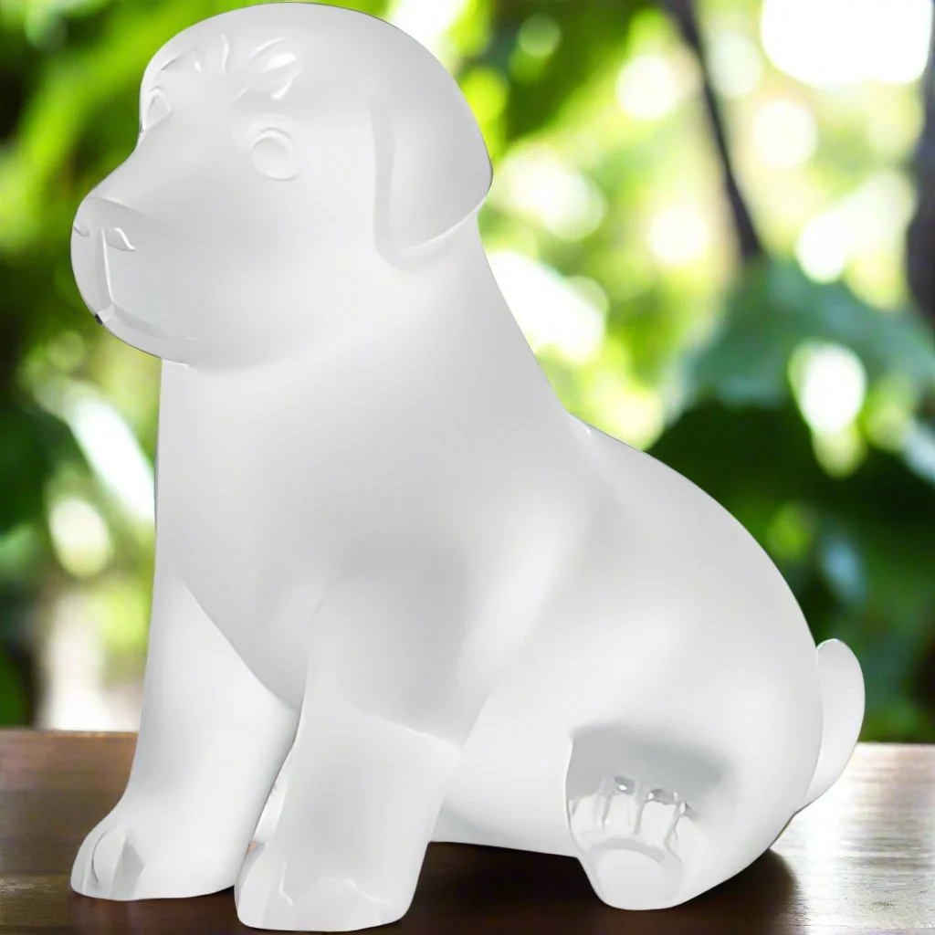 Brand New Lalique Crystal Motif Sugar Sitted Puppy G097