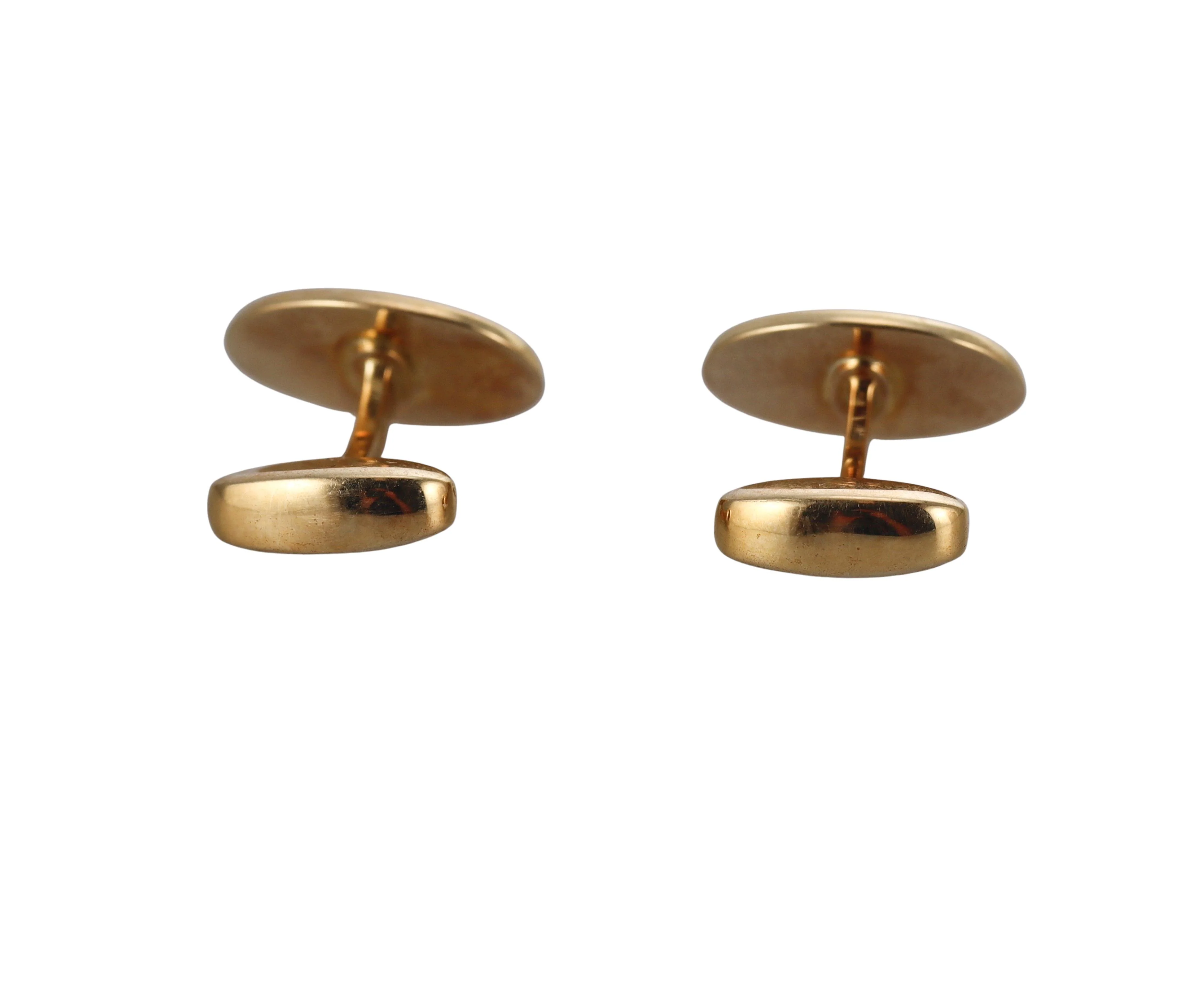 Deakin Francis Enamel Gold Sailboat Cufflinks