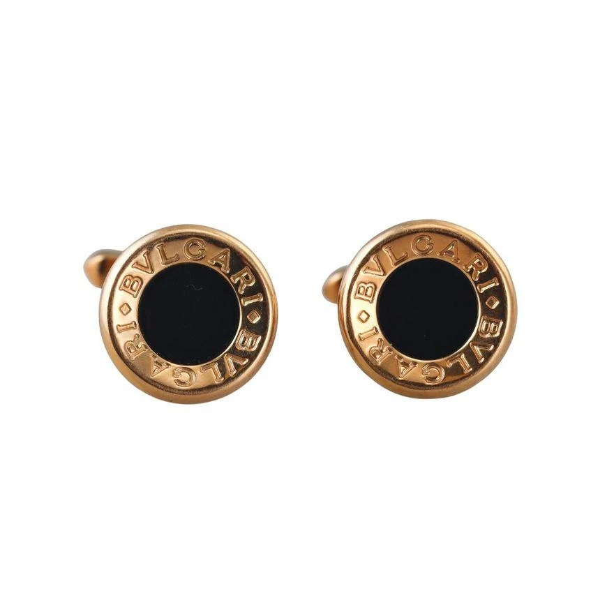 Bvlgari Bulgari 18k Gold Onyx Cufflinks