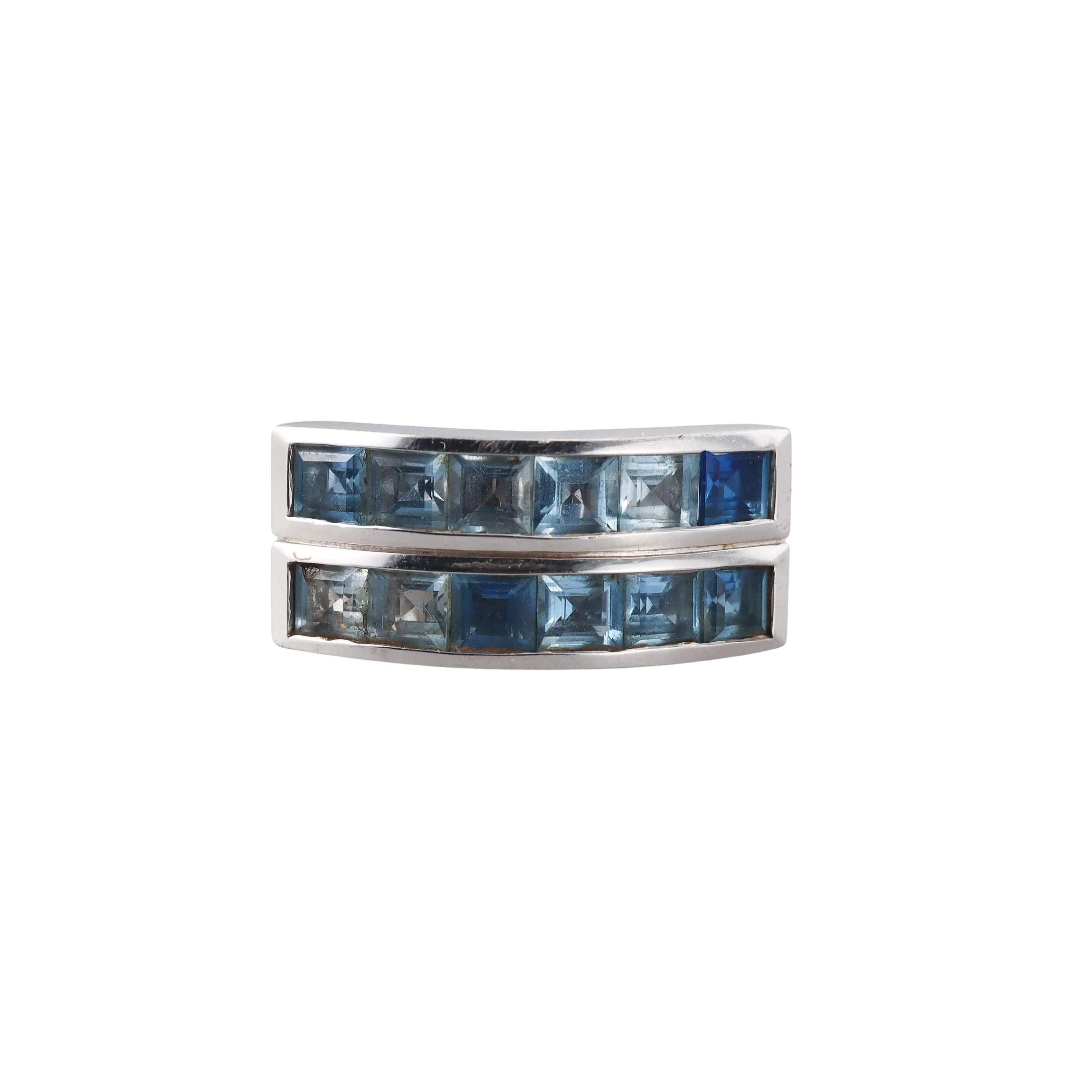 Garrard Blue Topaz Gold Ring