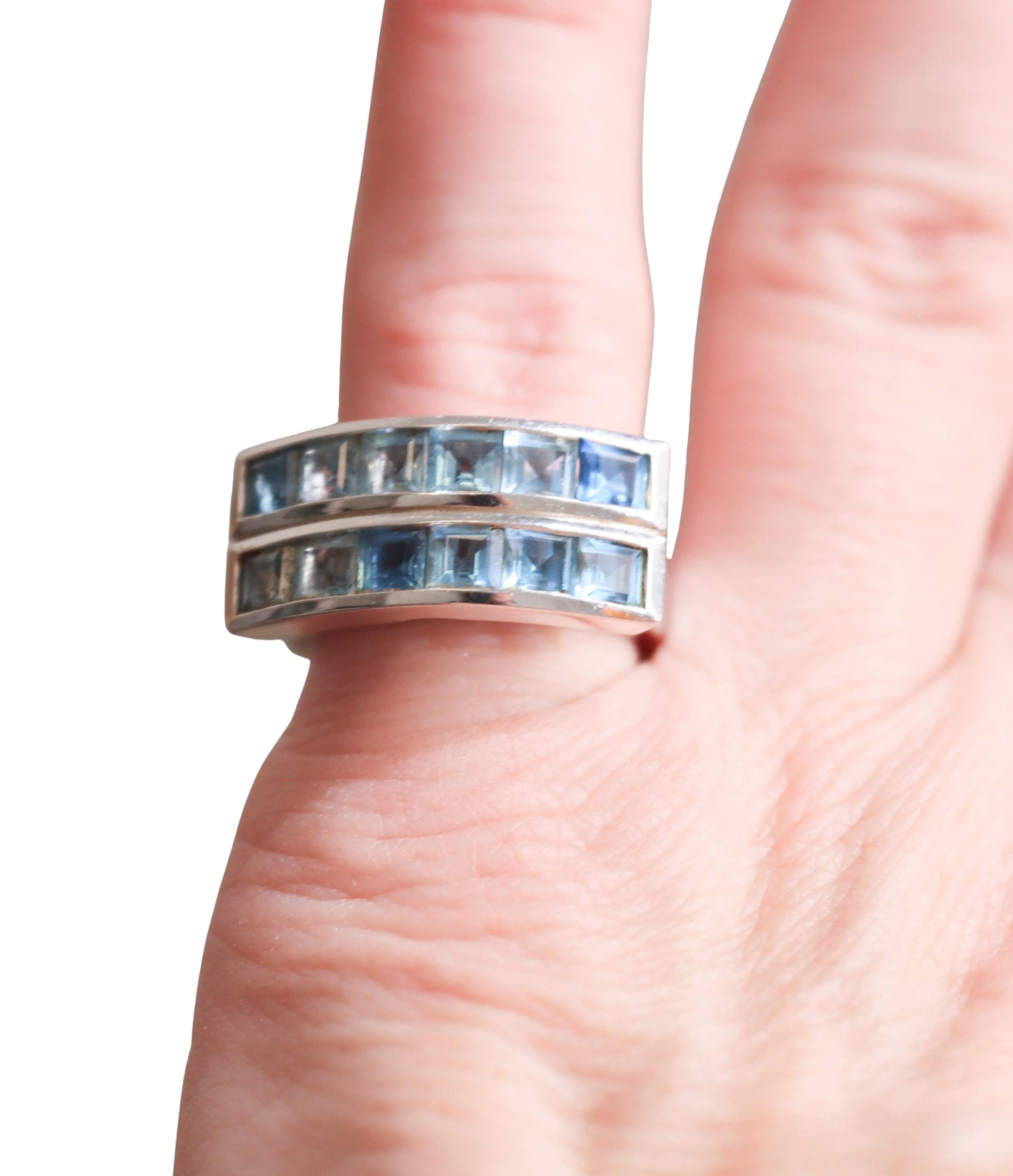 Garrard Blue Topaz Gold Ring