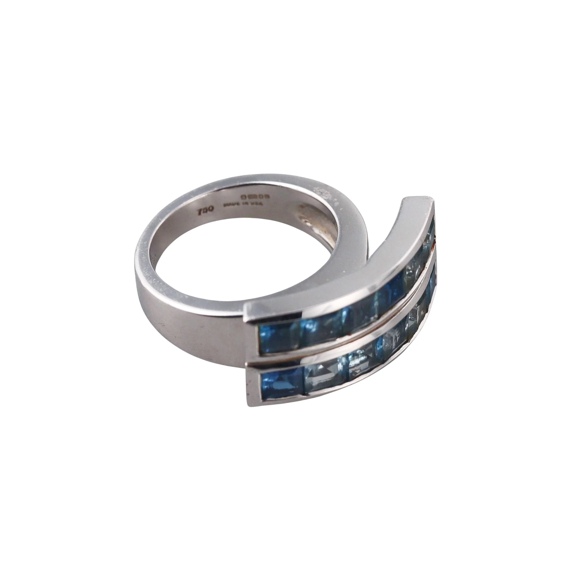 Garrard Blue Topaz Gold Ring