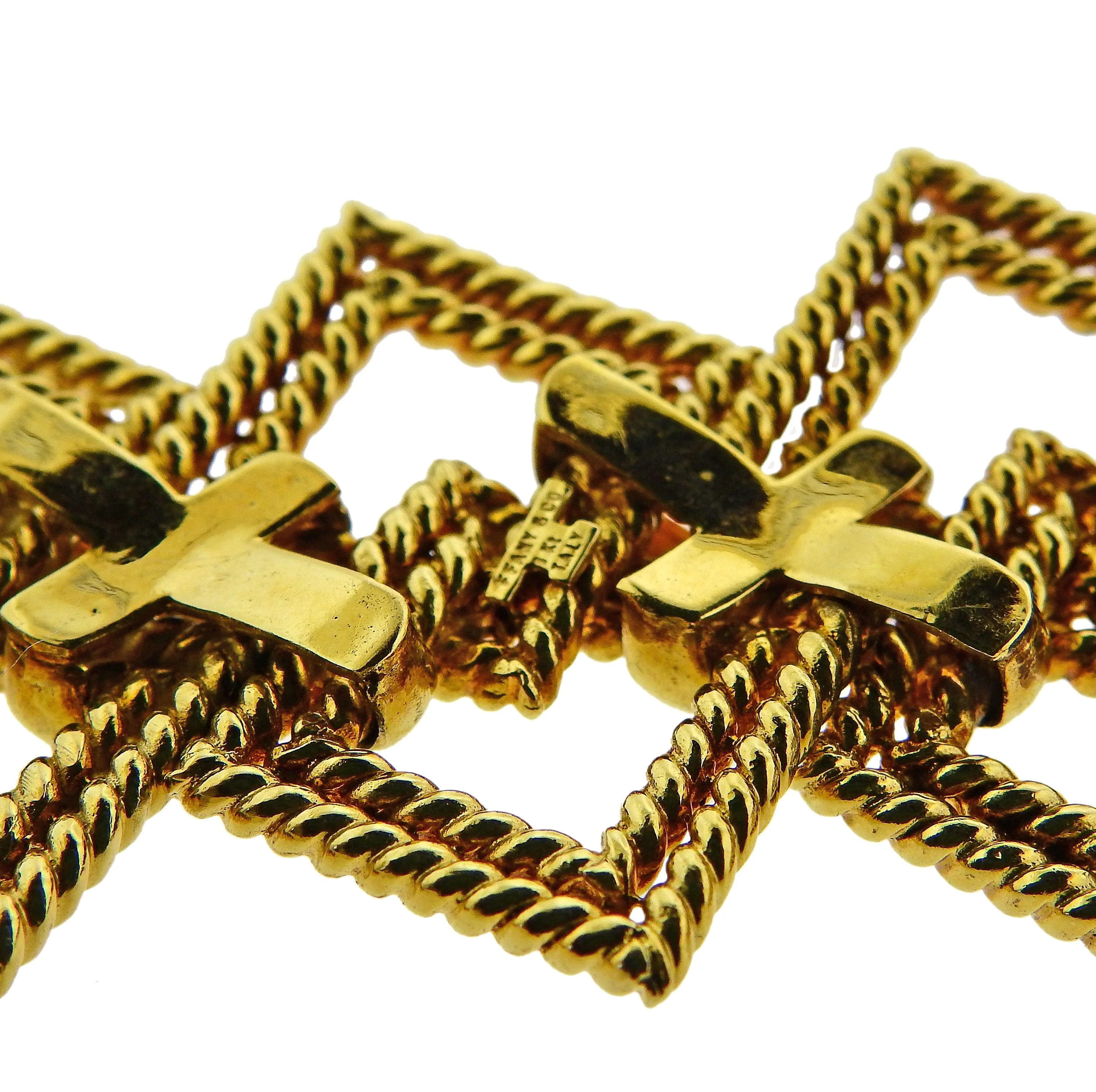 1970s Tiffany Co Gold Wide Bracelet