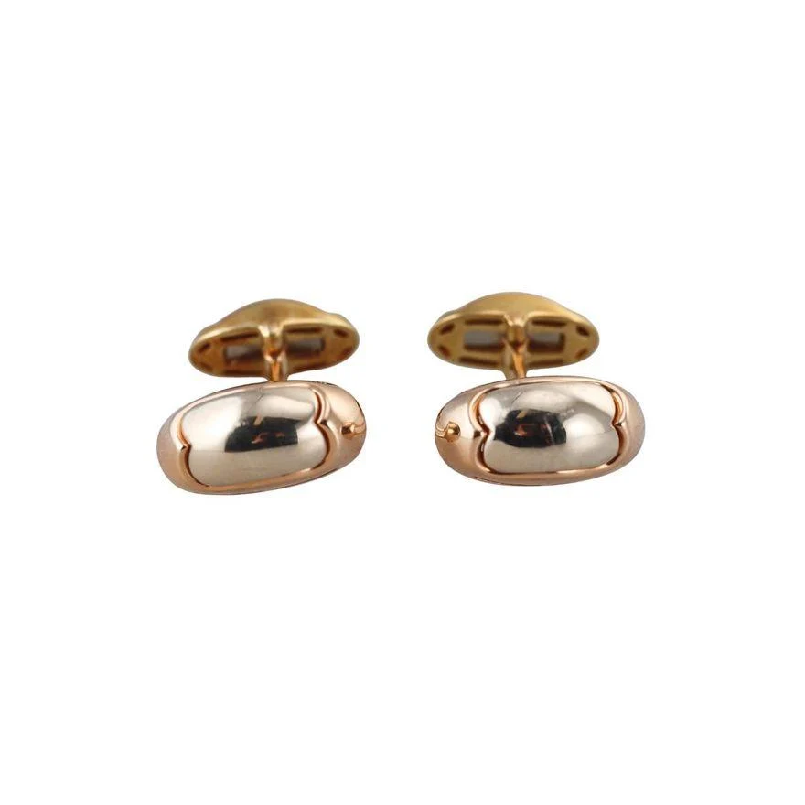 Bvlgari Bulgari 18k Gold Tronchetto Cufflinks