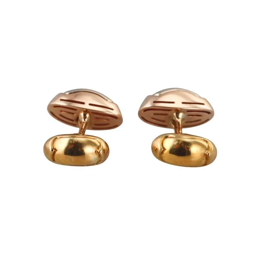 Bvlgari Bulgari 18k Gold Tronchetto Cufflinks