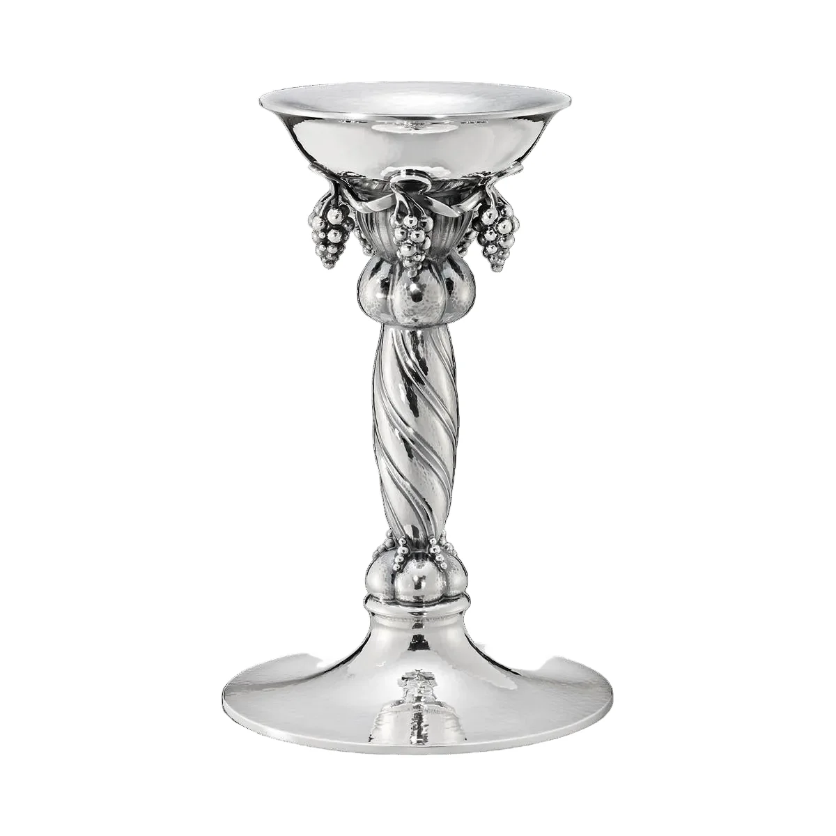Georg Jensen Grape Sterling Silver Candlestick 263A Pair