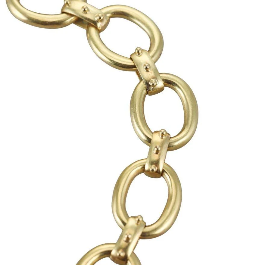 Elizabeth Locke Gold Onyx Intaglio Sphynx Toggle Necklace