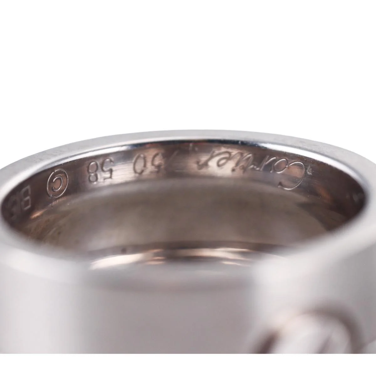 Cartier Love White Gold Wide Band Ring