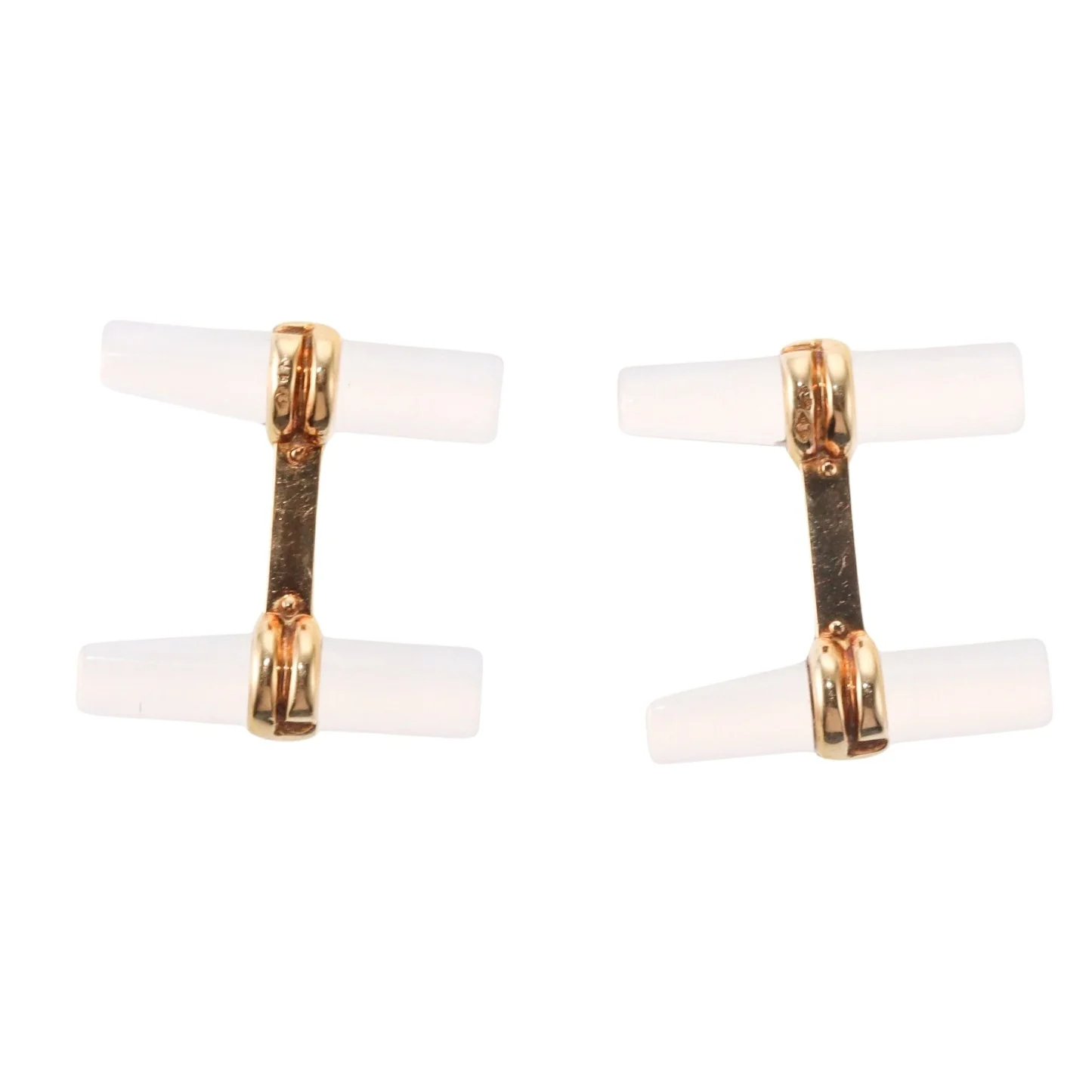 Boucheron Paris Gold Crystal Bar Cufflinks