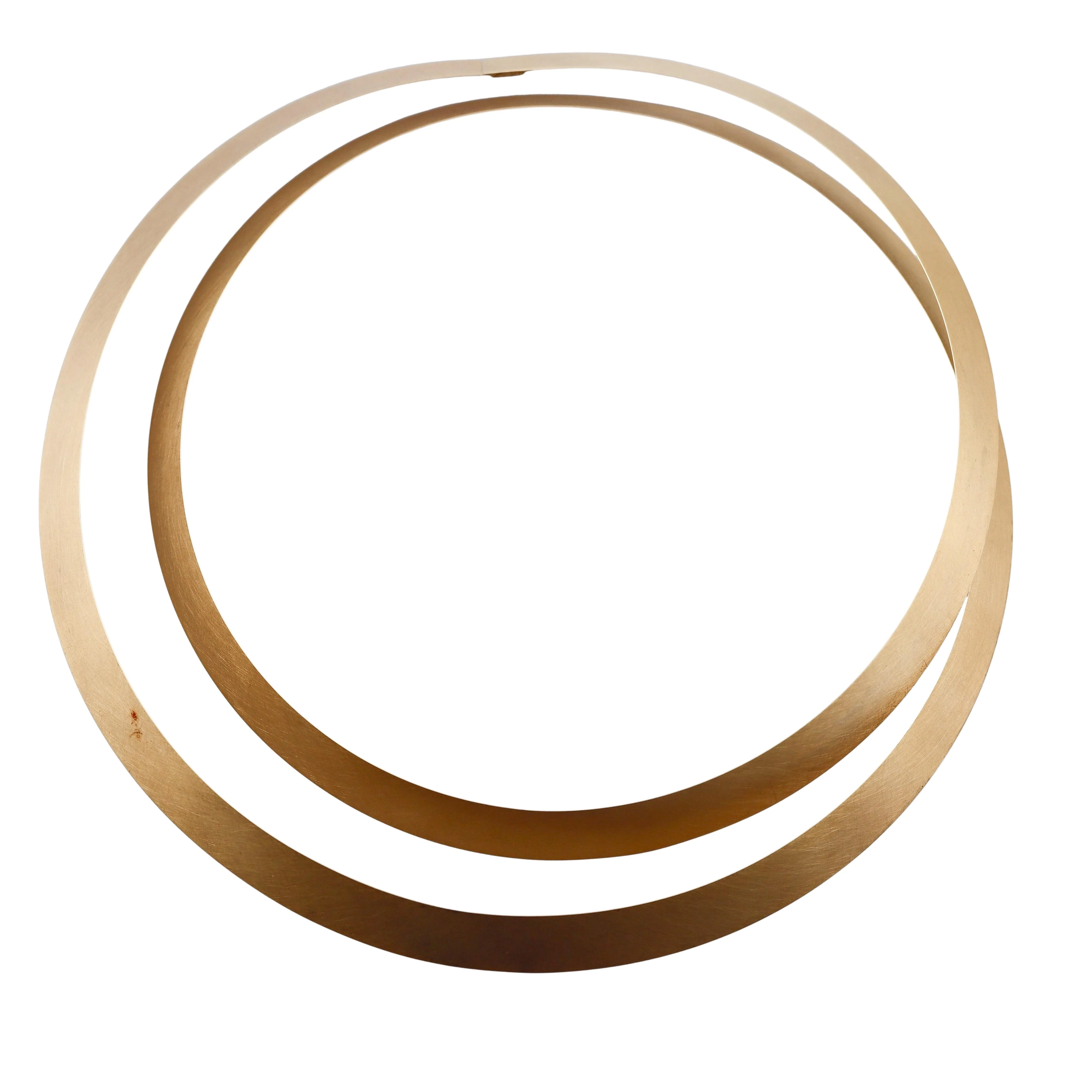 Niessing Modernist 2000s Gold Double "Bow" Necklace