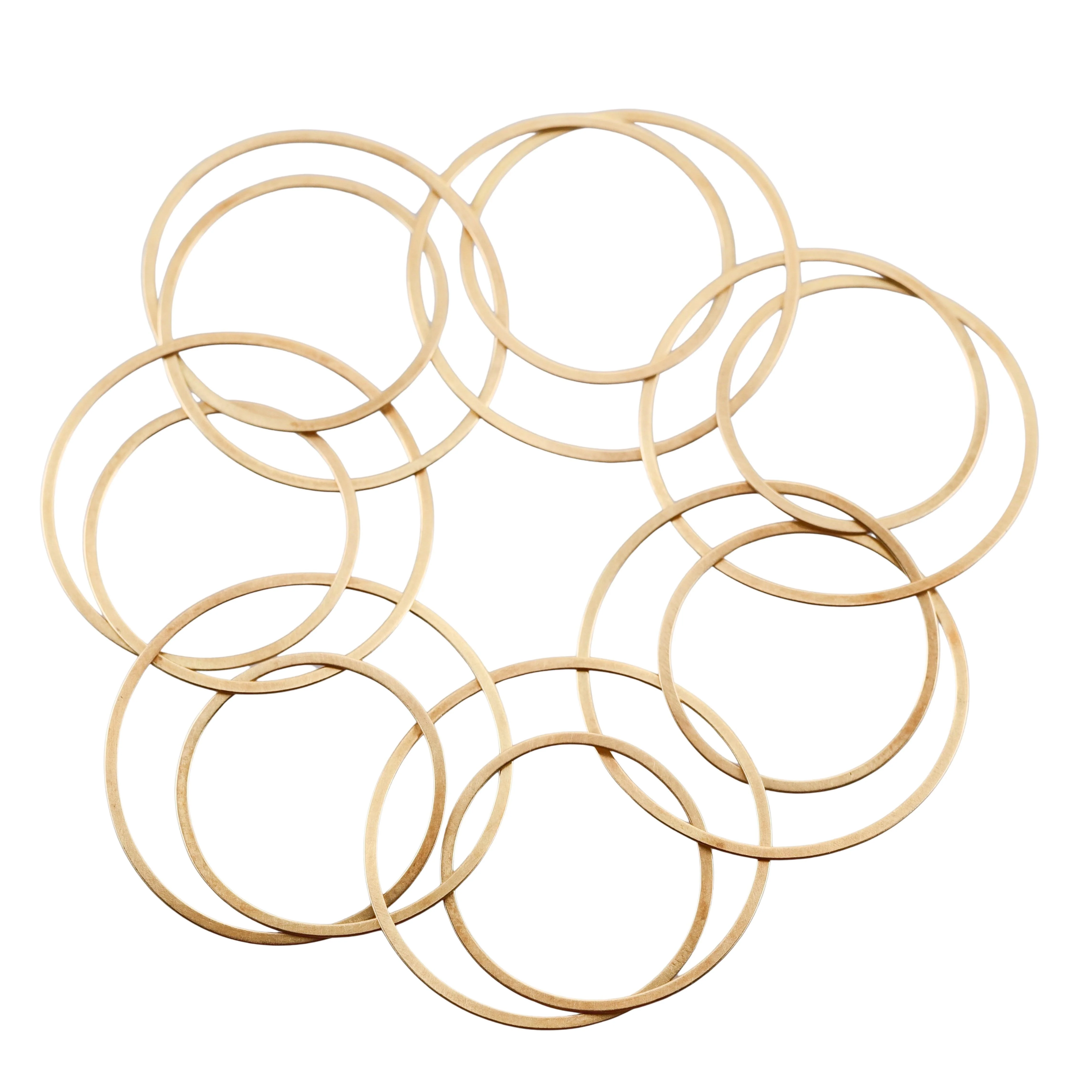 Niessing Modernist 2000s Gold Circle Link Bracelet
