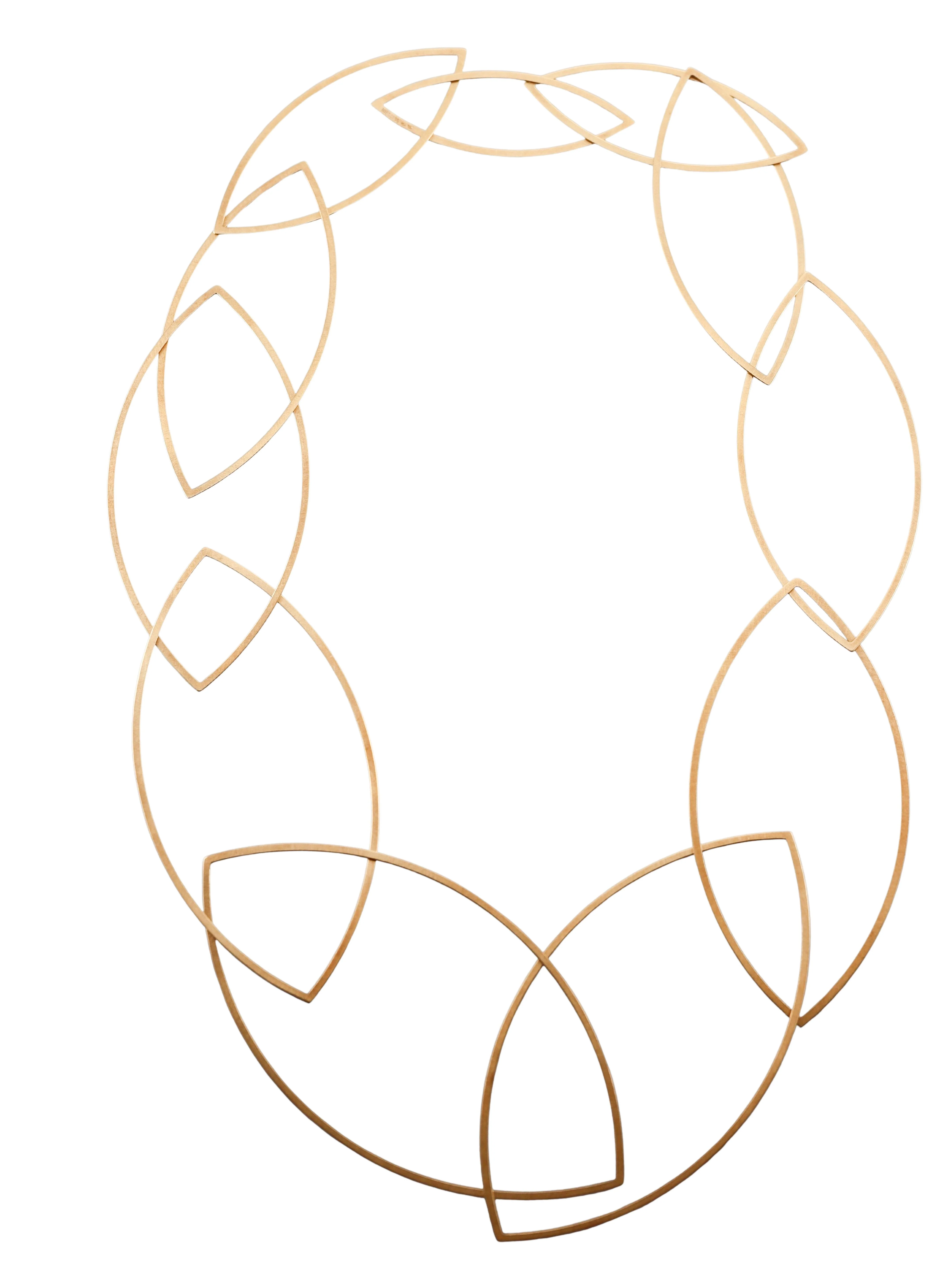 Niessing Modernist Gold Geometric Link Necklace