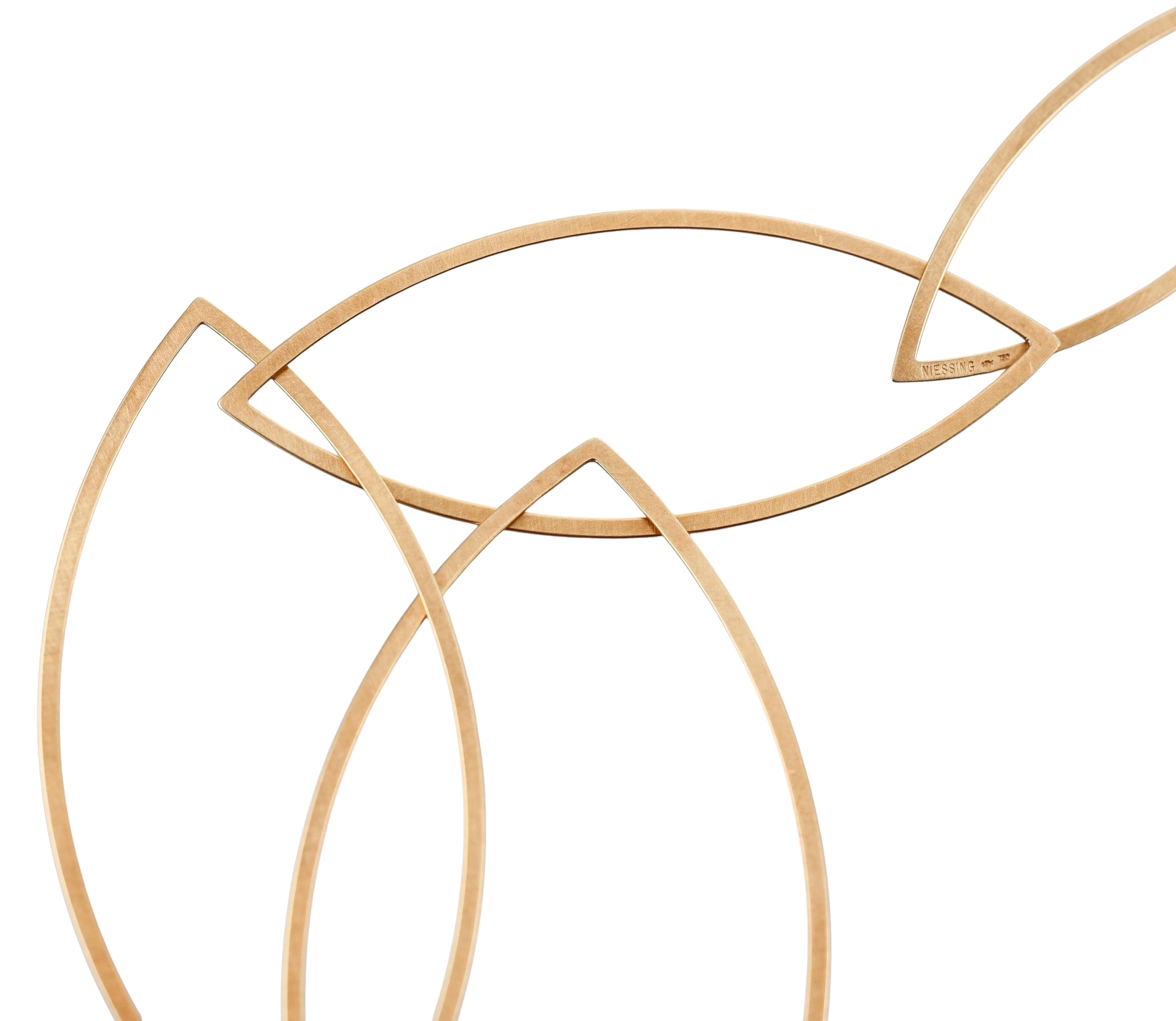 Niessing Modernist Gold Geometric Link Necklace