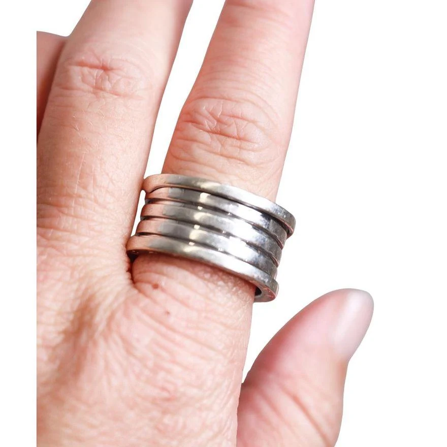Bvlgari Bulgari B.Zero1 18k White Gold Band Ring