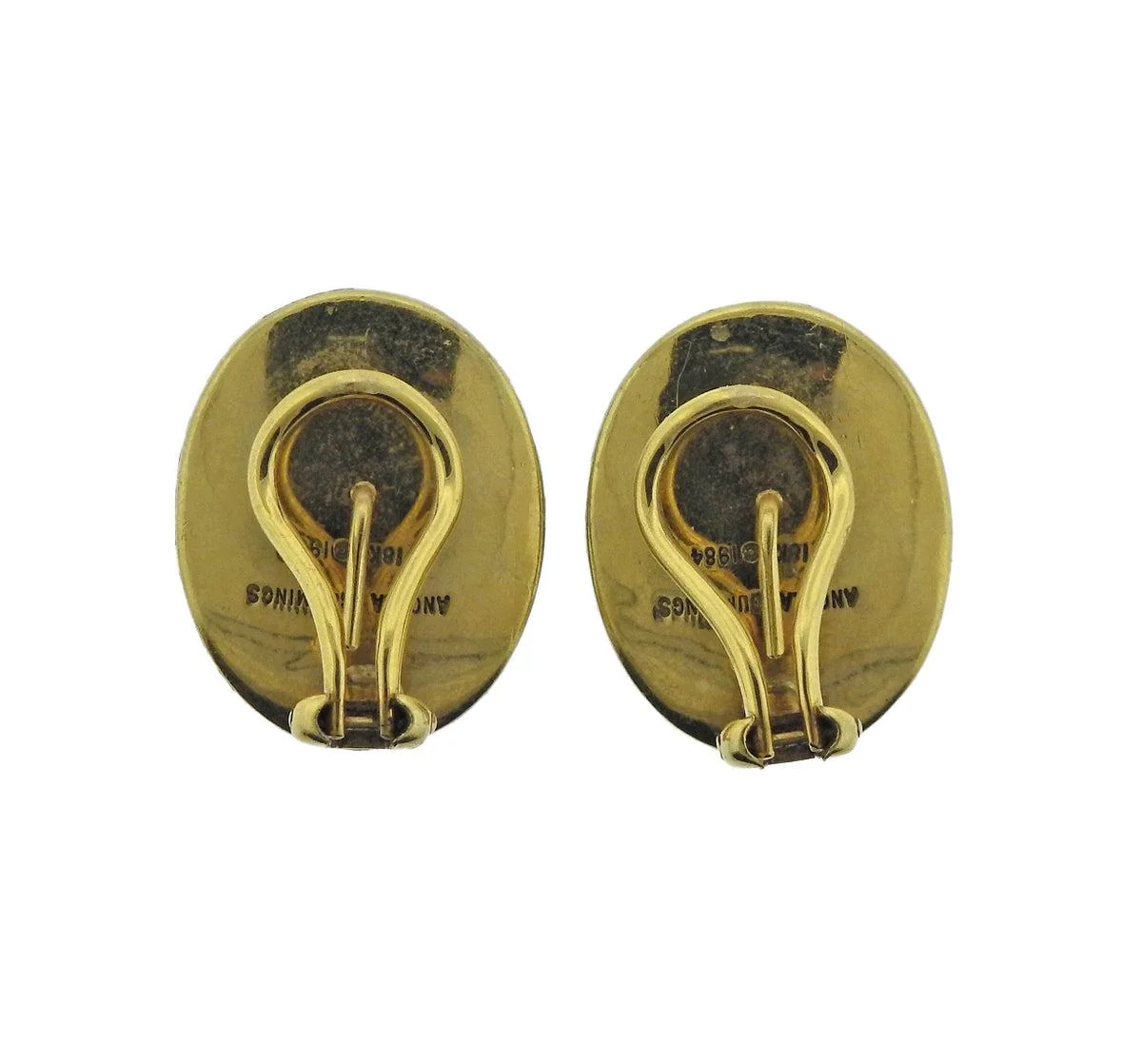 Angela Cummings Abalone Gold Earrings