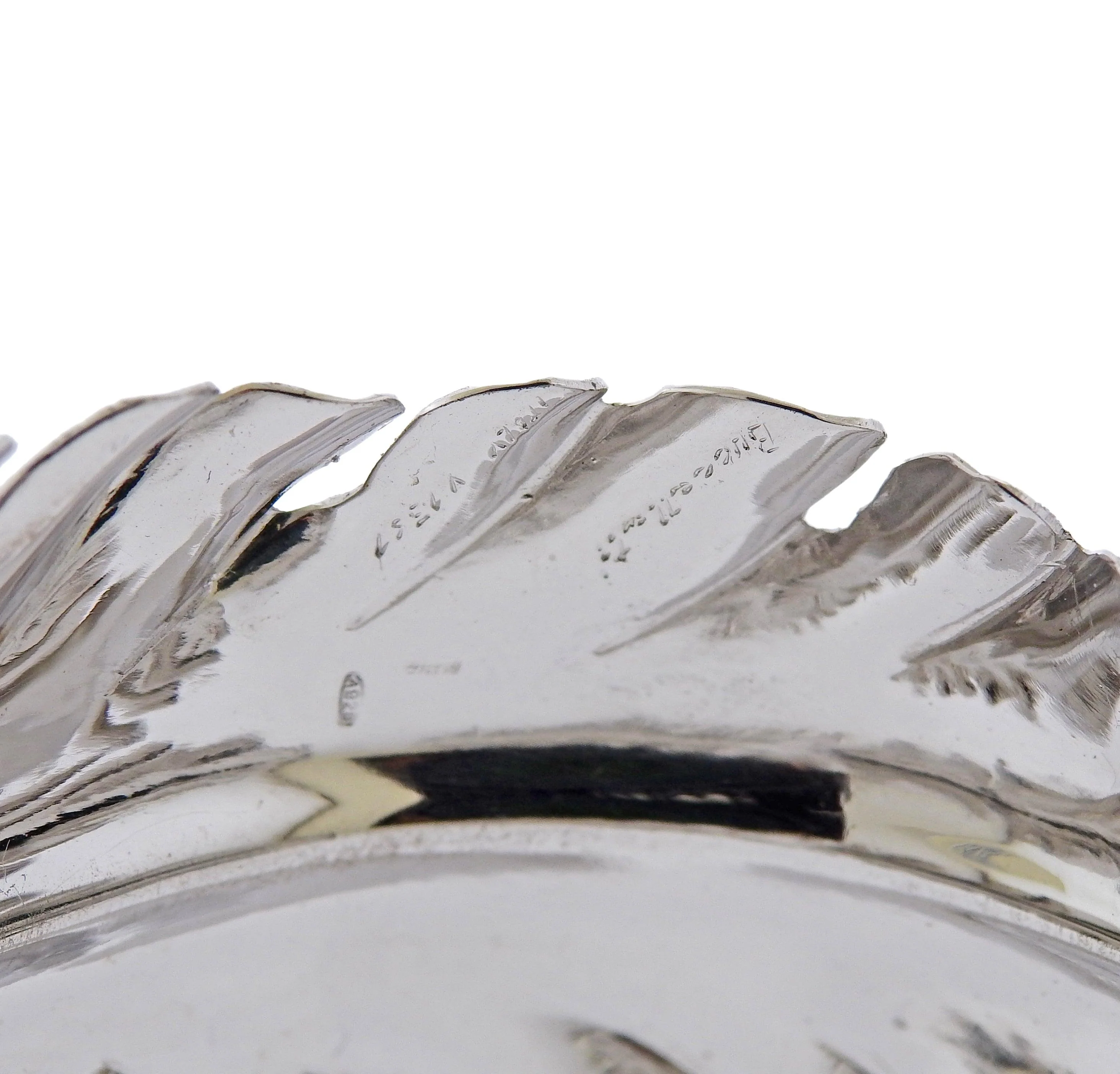 Buccellati Leaf Gold Silver Cuff Bracelet