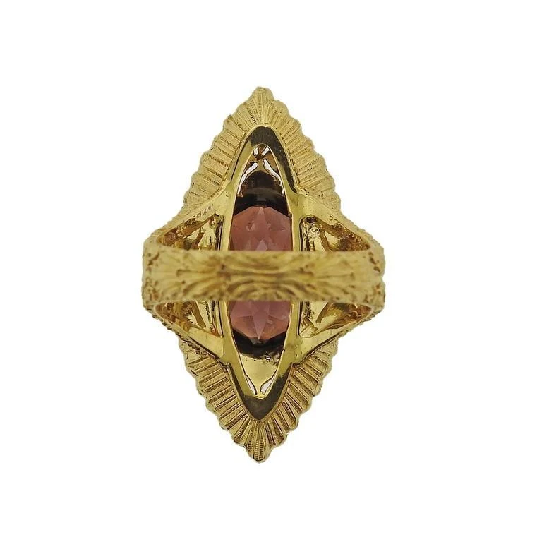 Buccellati Yellow Gold Zircon Ring