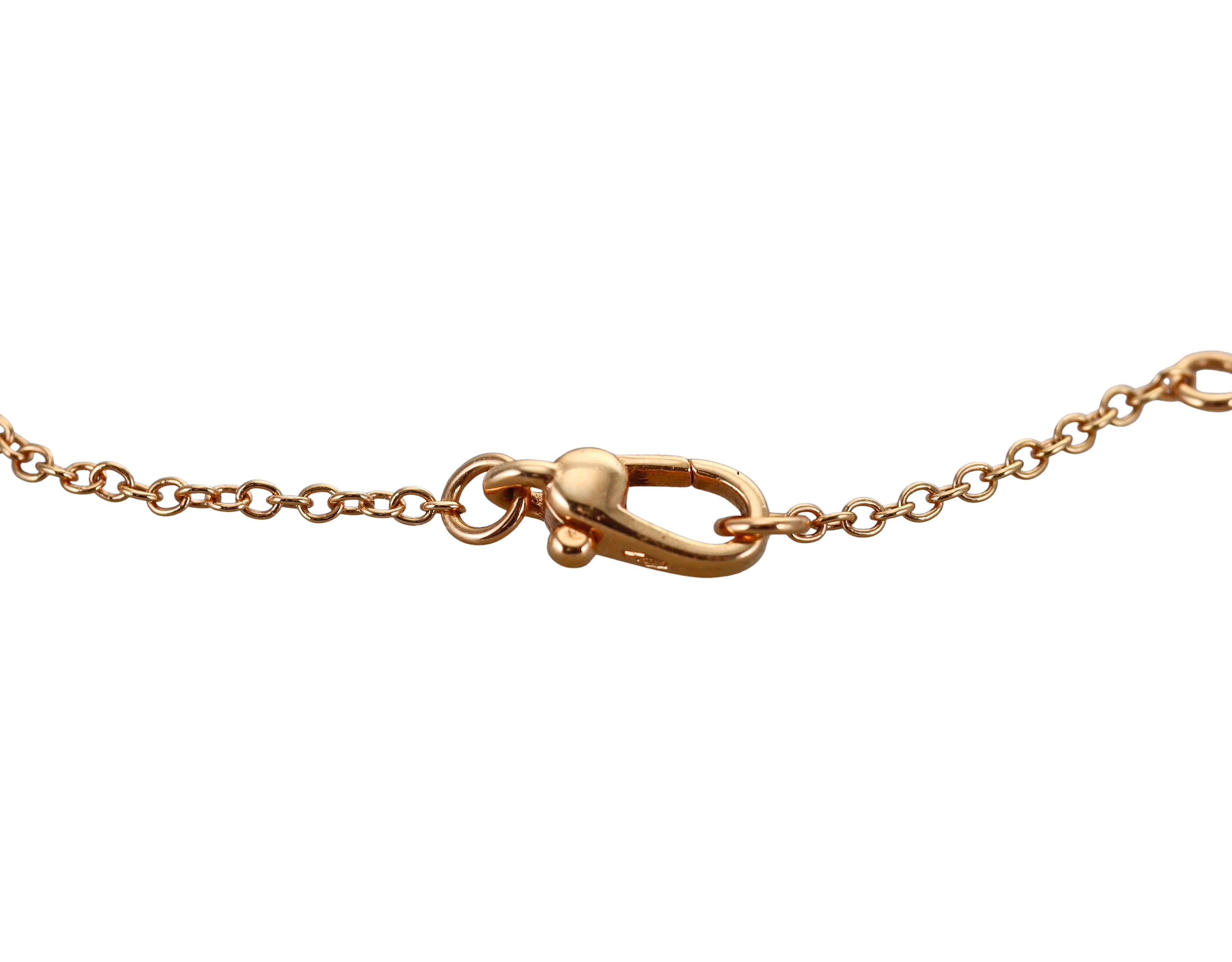 Pomellato Capri Rose Gold Onyx Black Diamond Pendant Necklace
