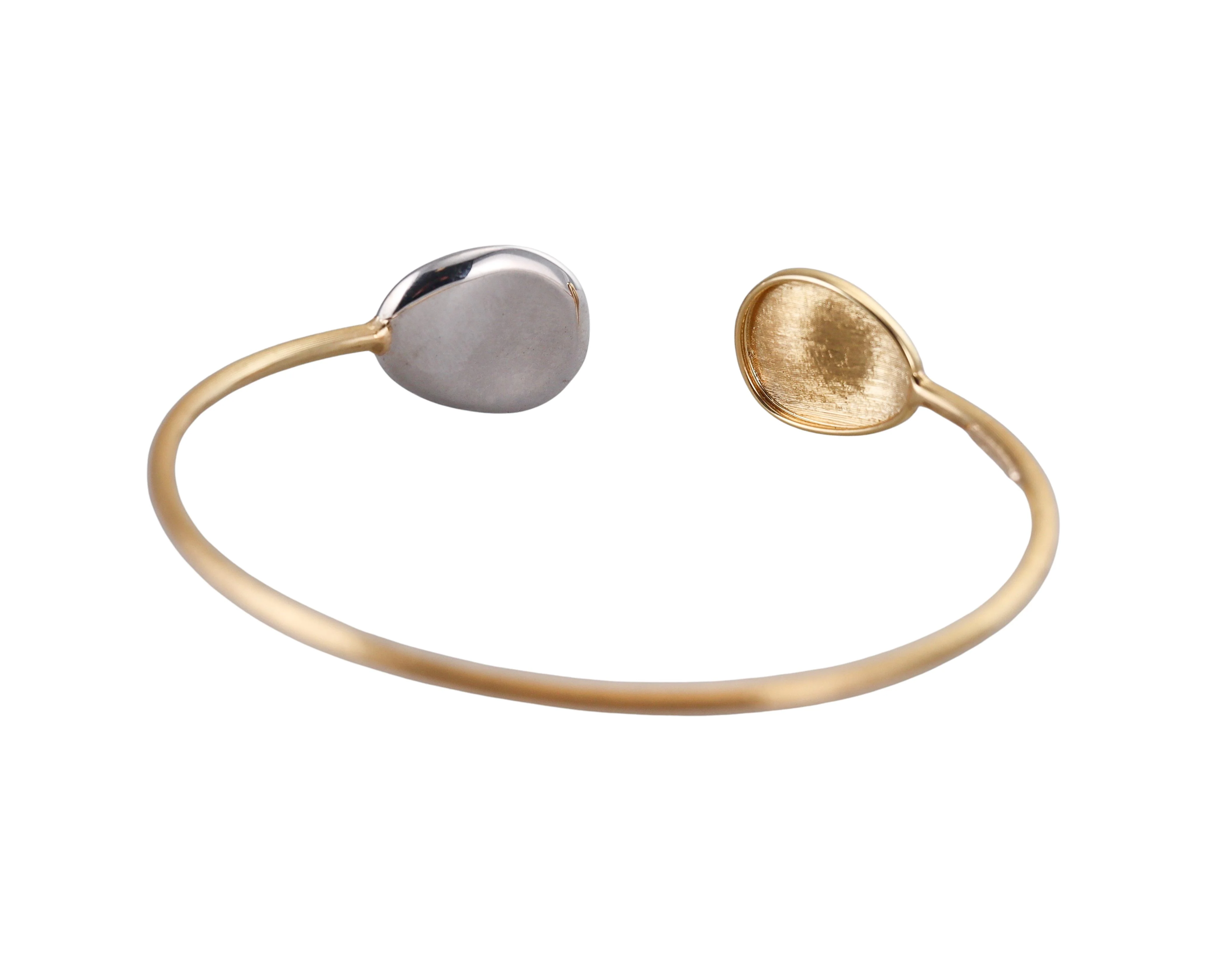 Marco Bicego Lunaria Diamond Gold Cuff Bracelet