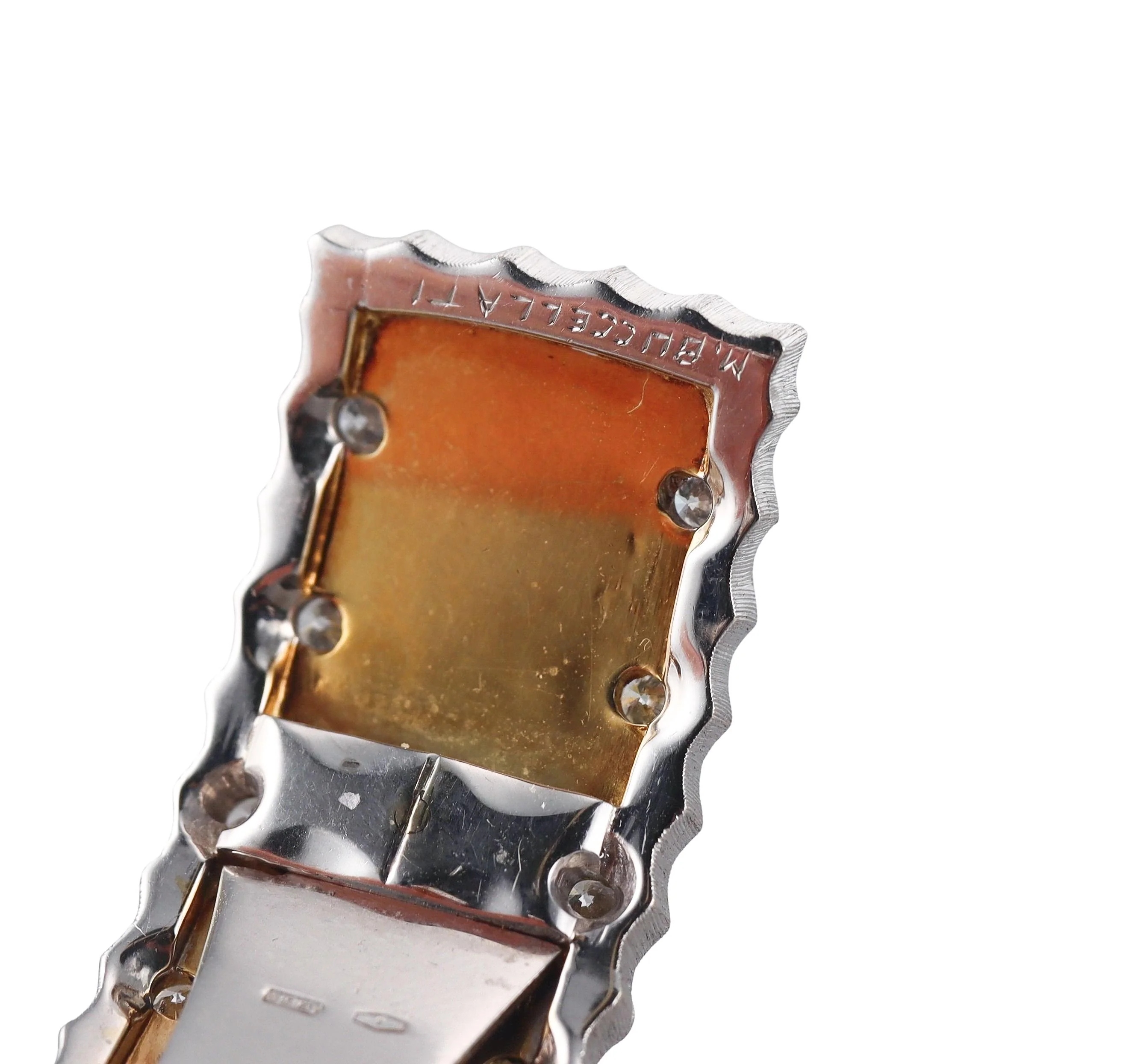 Buccellati Diamond Gold Classic Cuff Bracelet