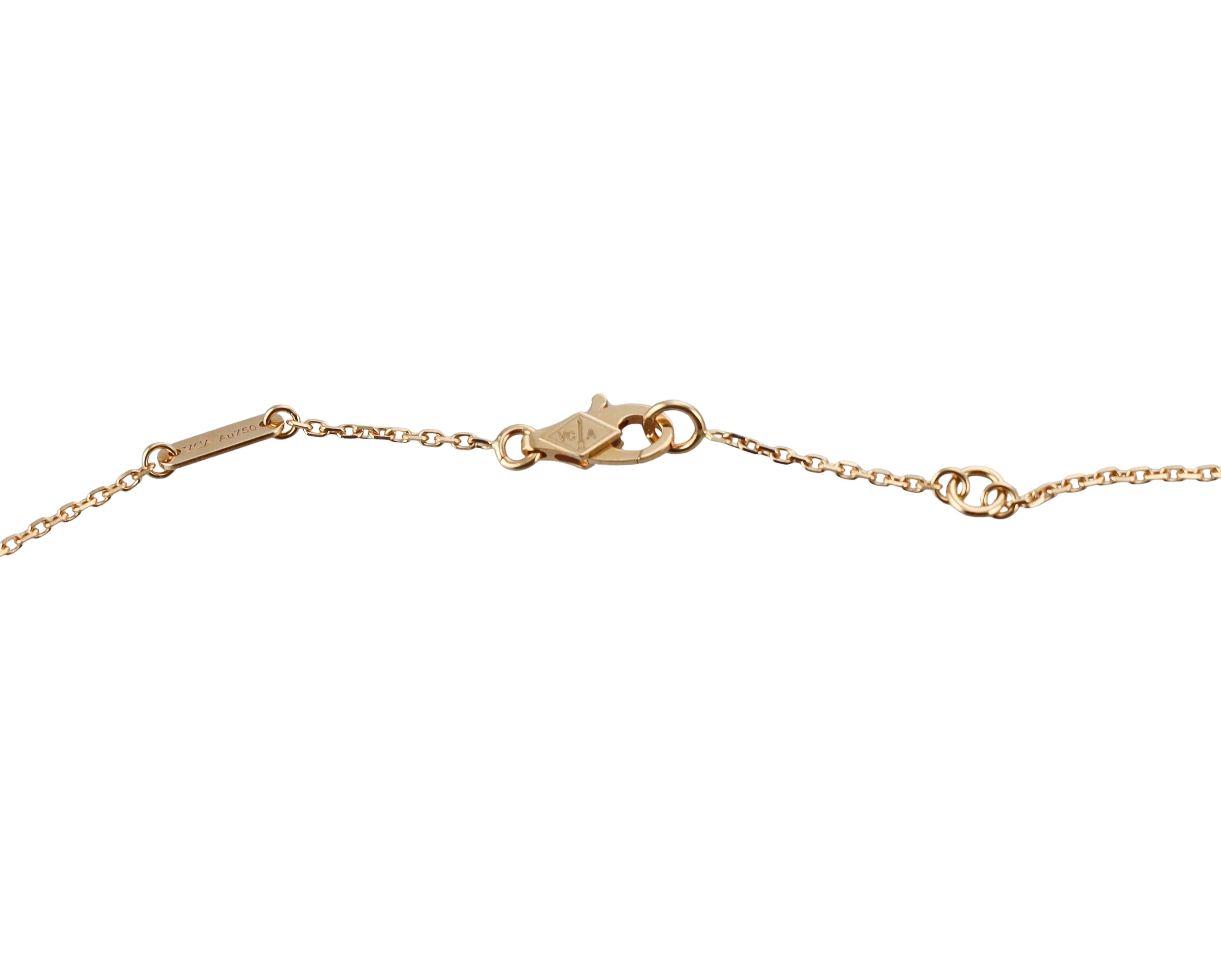 Van Cleef Arpels Frivole Emerald Gold Pendant Necklace