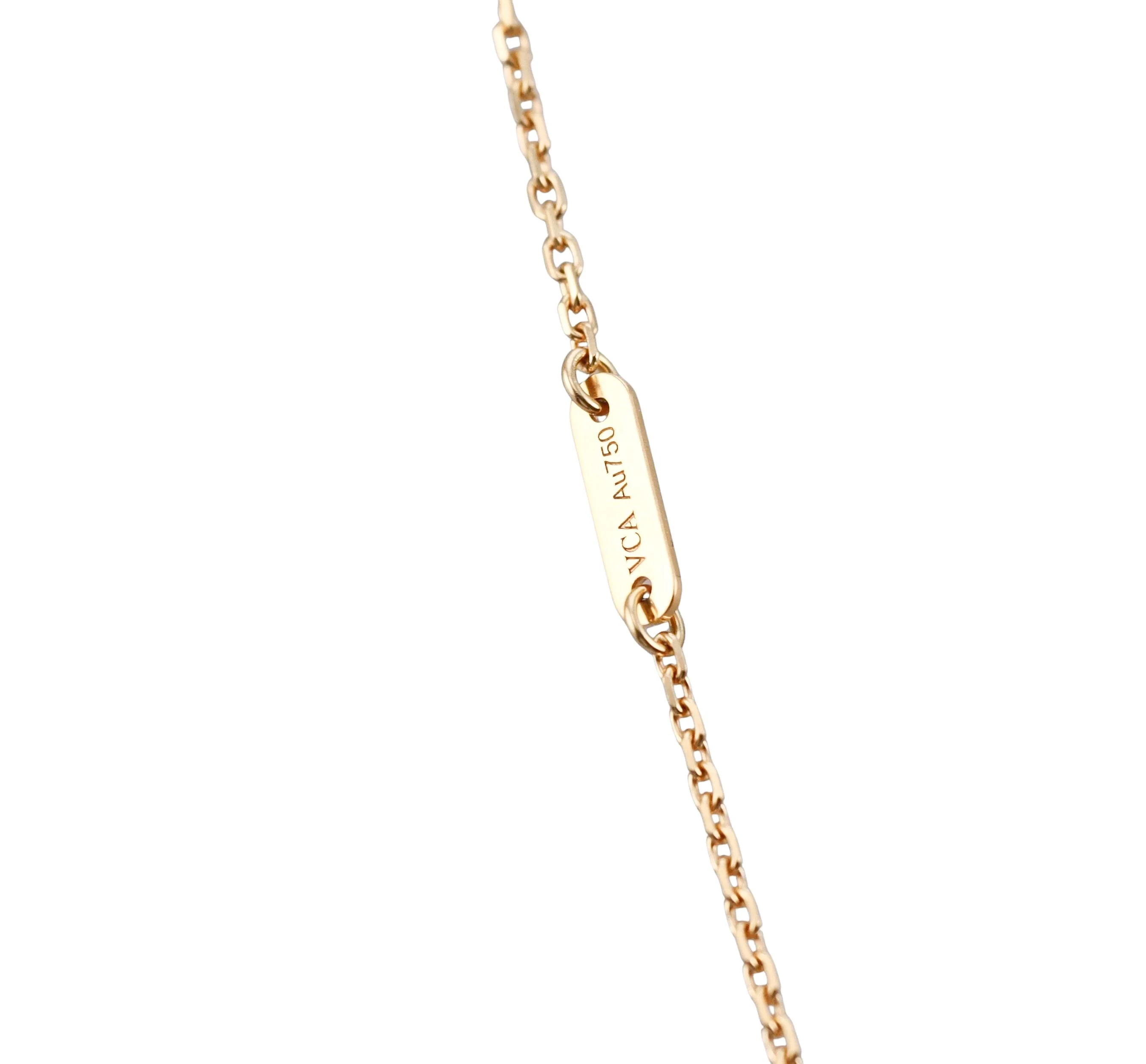 Van Cleef  Arpels Frivole Emerald Gold Pendant Necklace