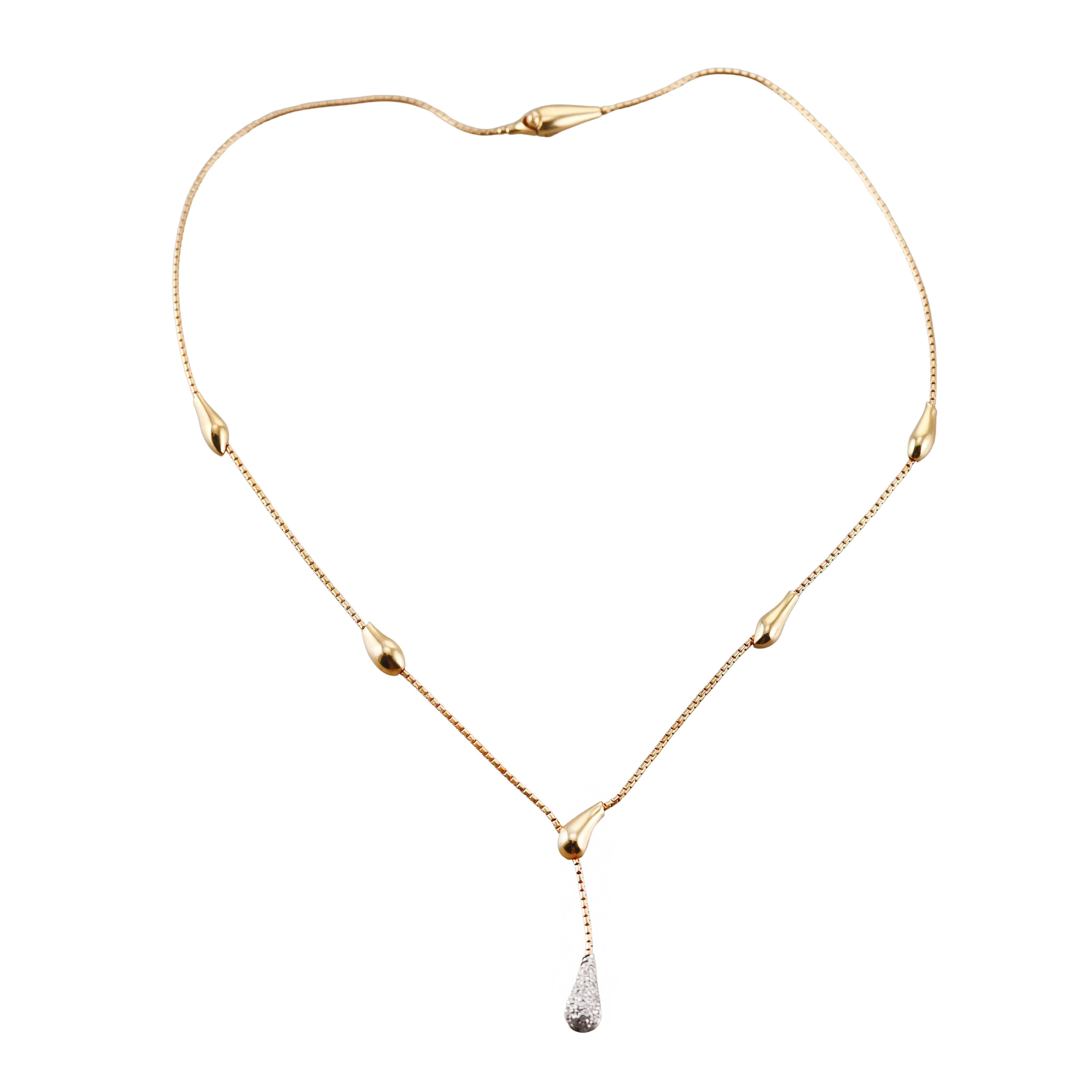 H. Stern Drops Diamond Gold Pendant Necklace