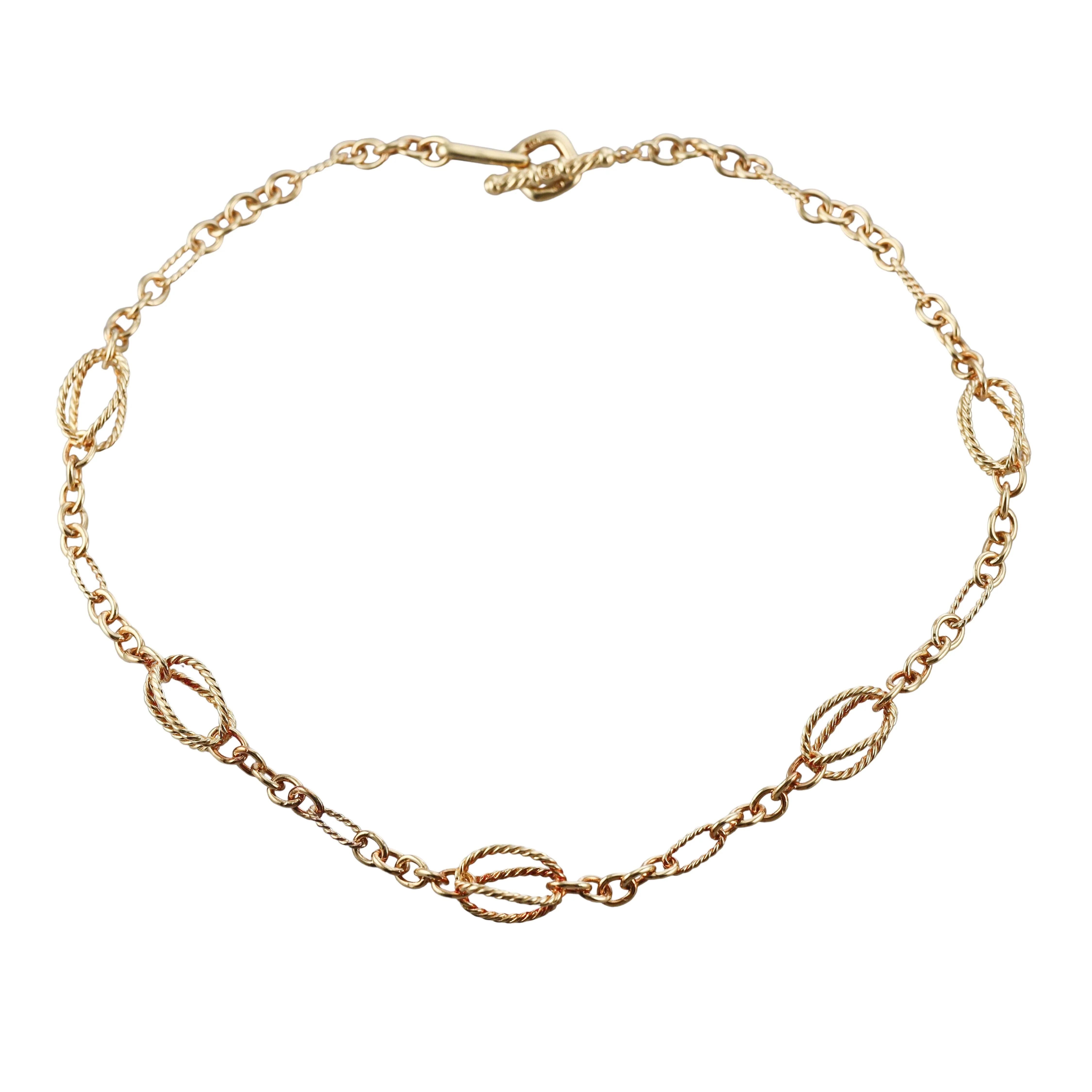 David Yurman Lantana Gold Toggle Necklace