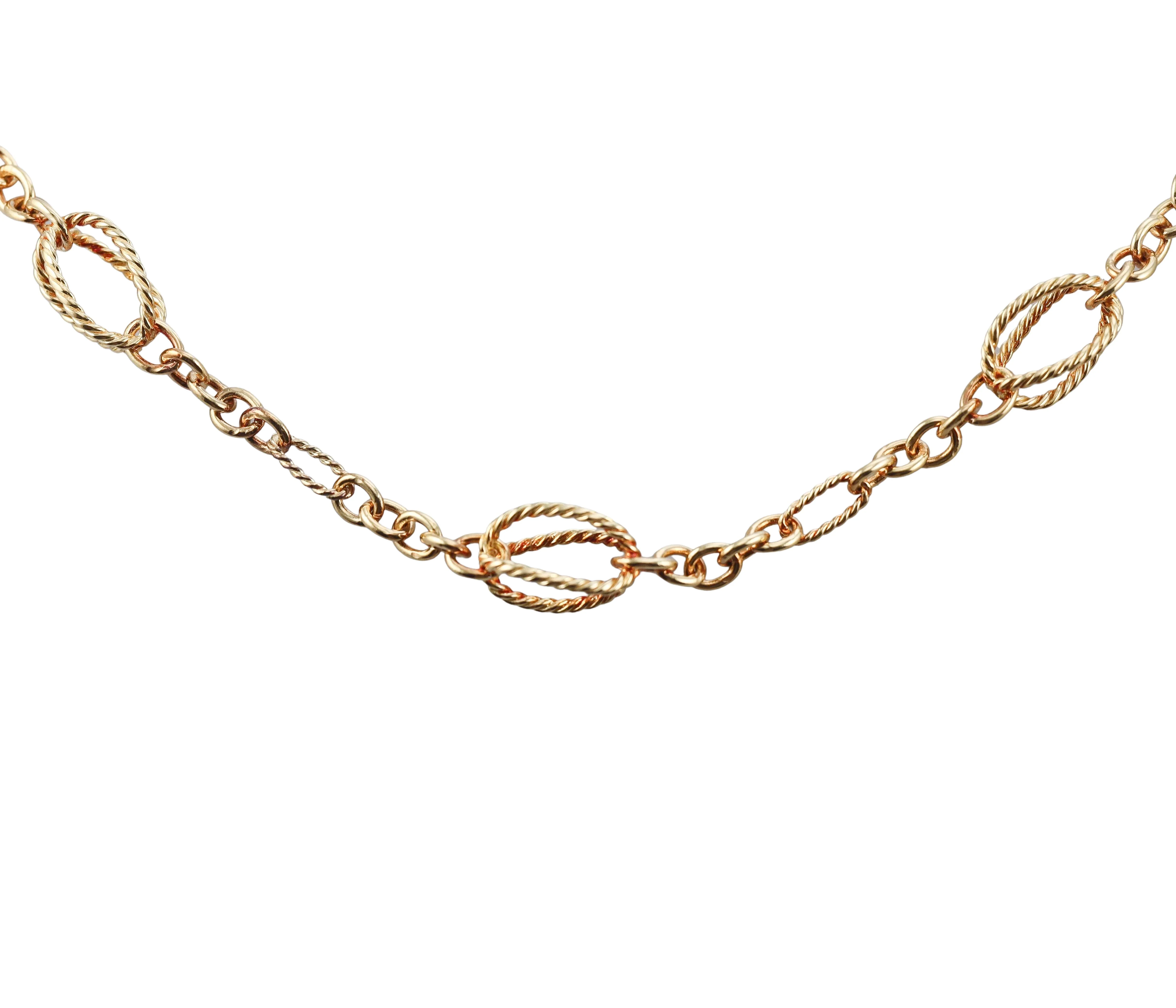 David Yurman Lantana Gold Toggle Necklace