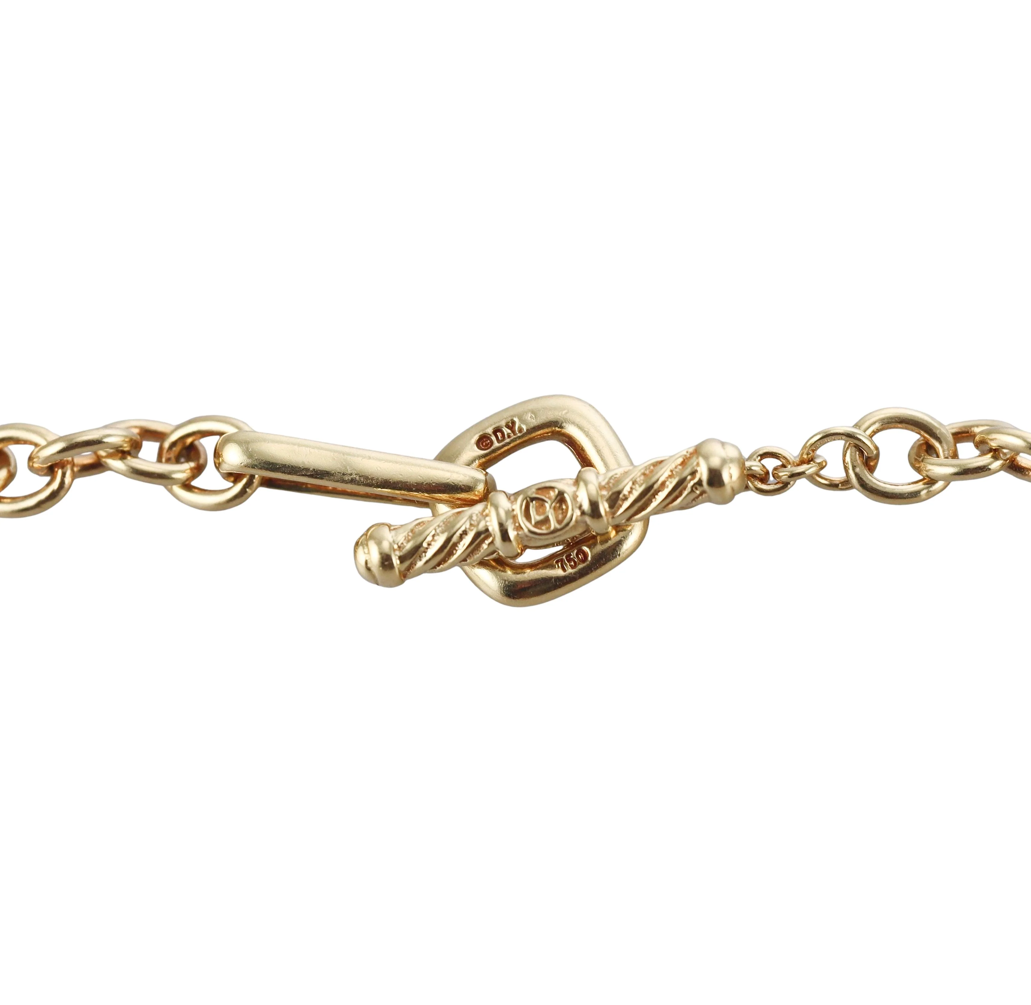 David Yurman Lantana Gold Toggle Necklace