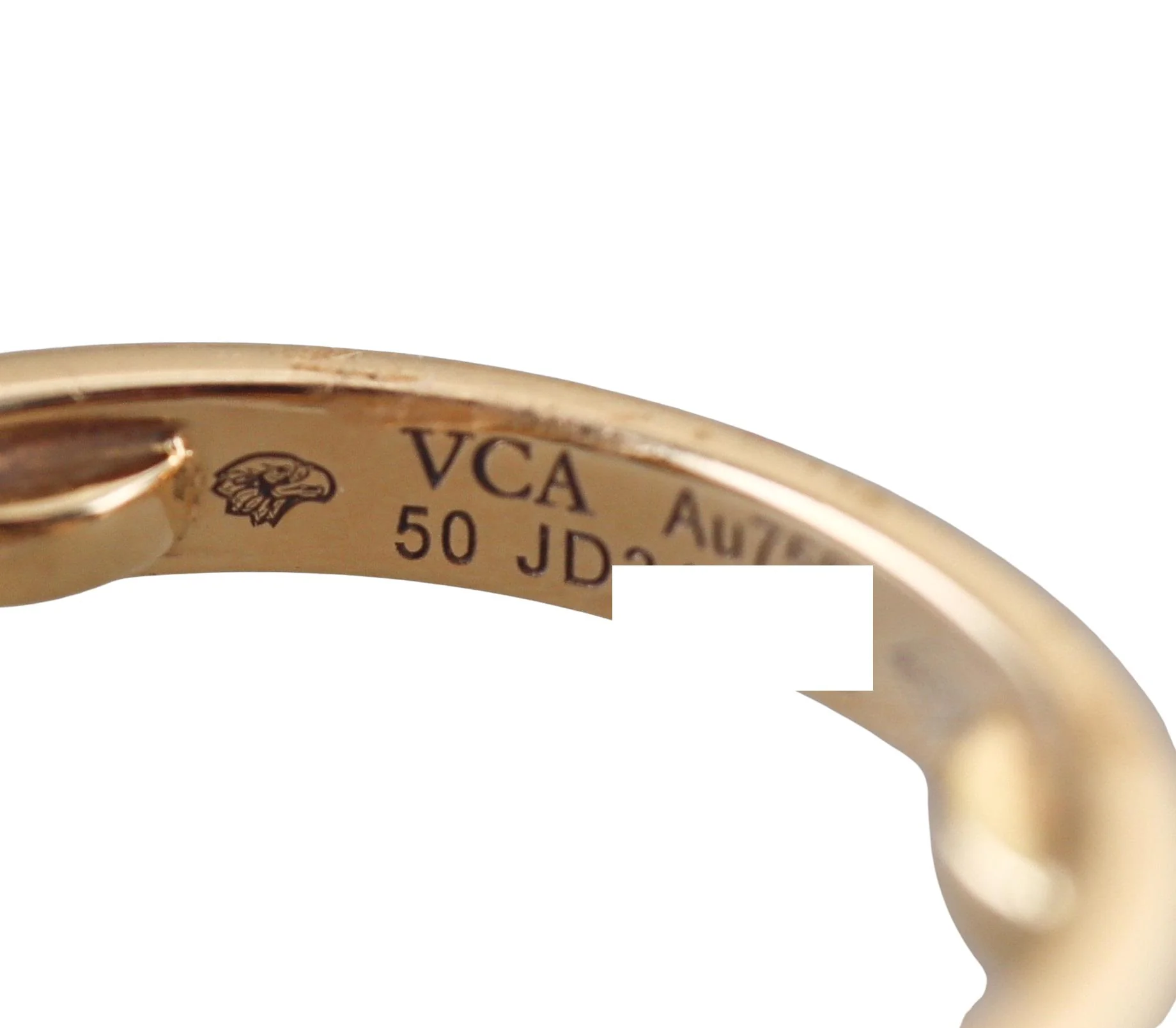 Van Cleef Arpels Vintage Alhambra Onyx Diamond Gold Ring