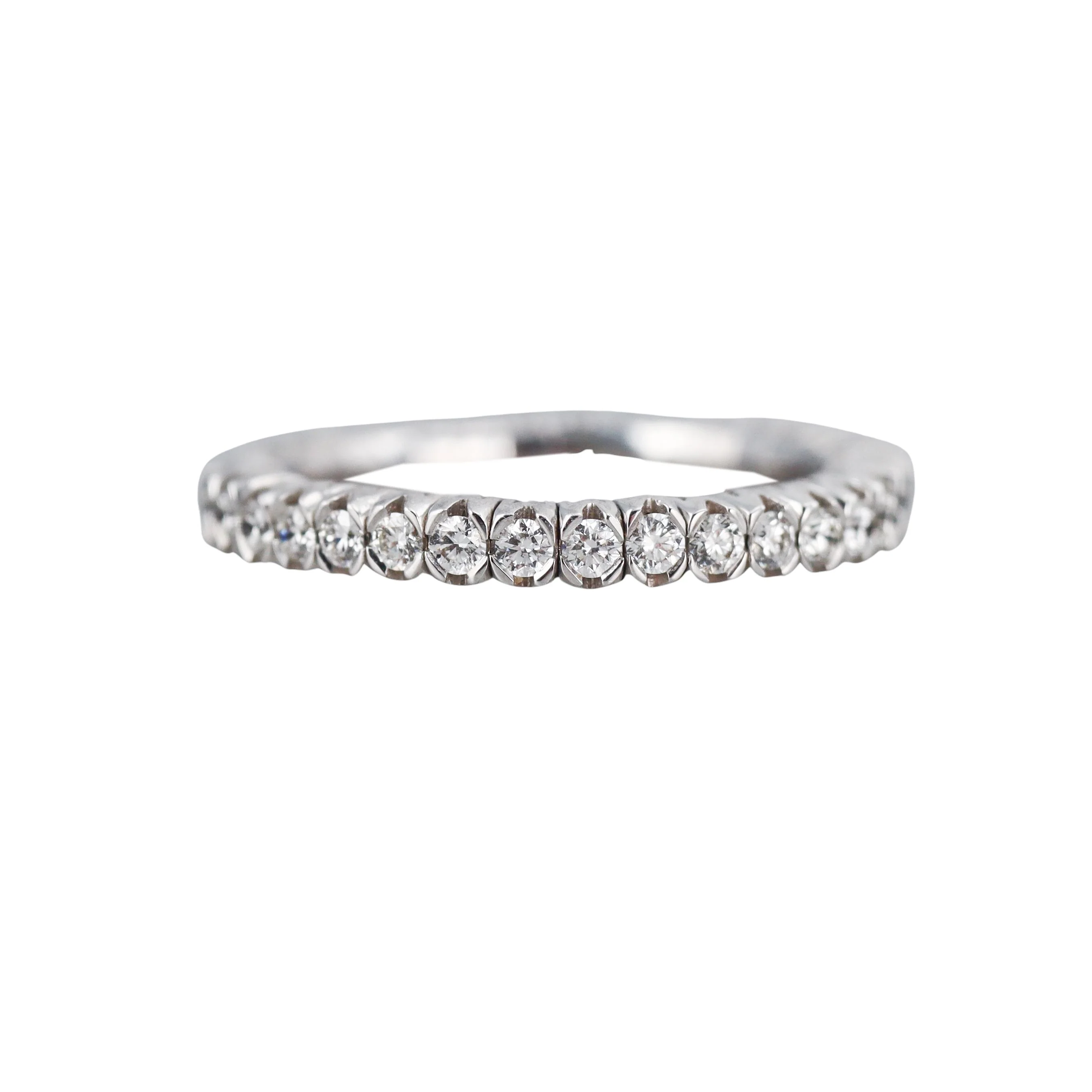 Mattioli X-Band 0.74ctw Diamond Gold Flexible Eternity Band Ring