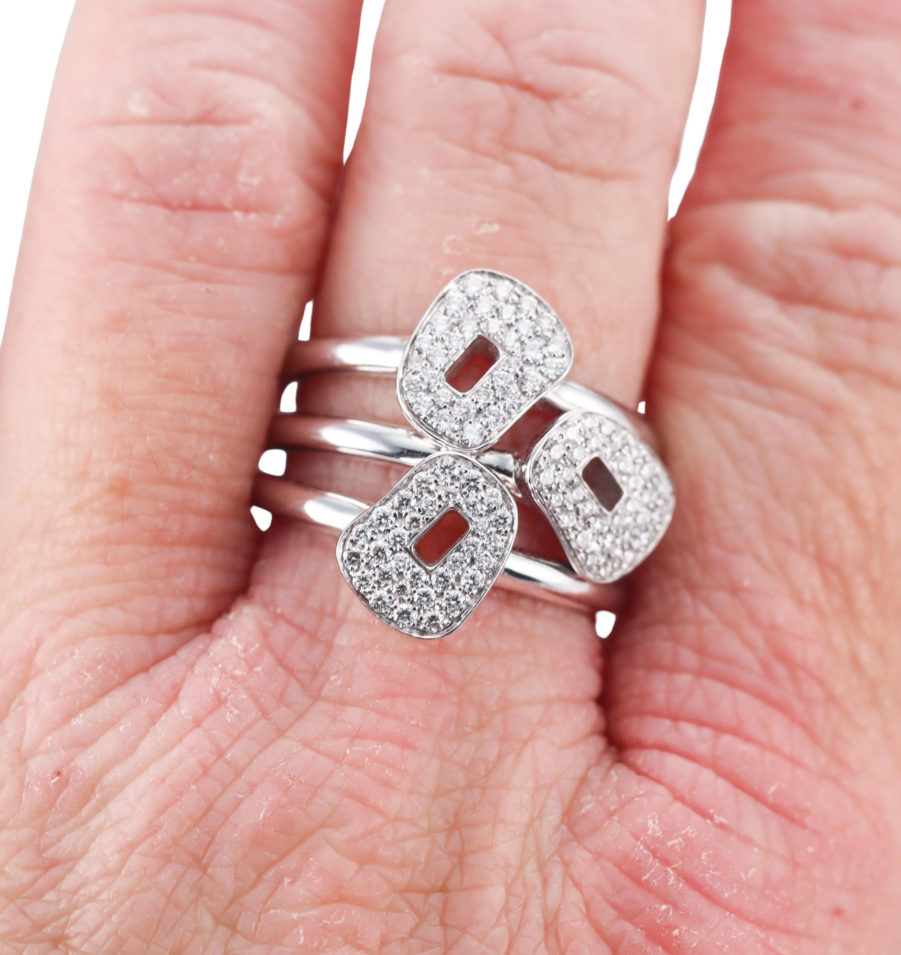 Mattioli Puzzle Diamond White Gold Ring