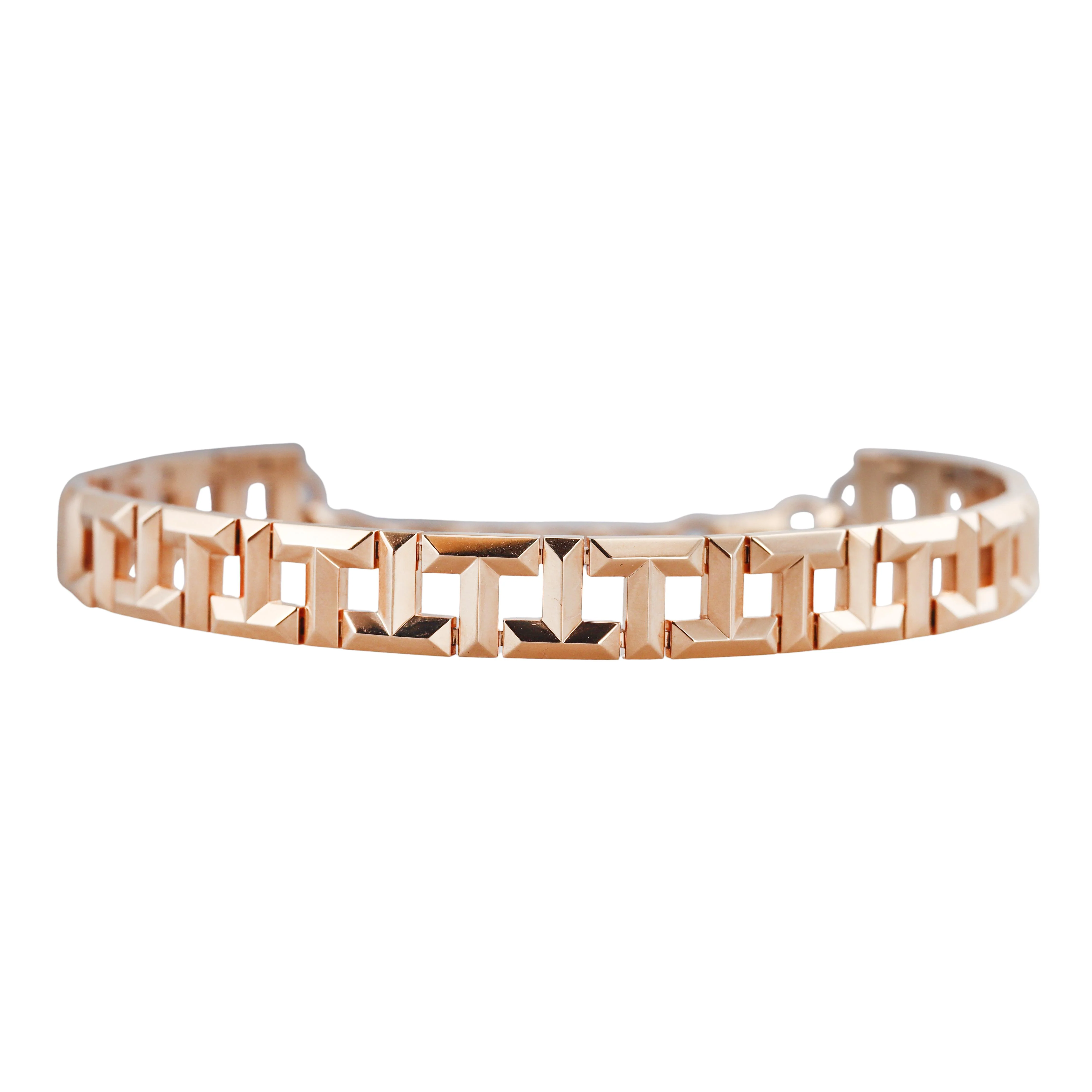 Tiffany  Co T True Collar Rose Gold Choker Necklace