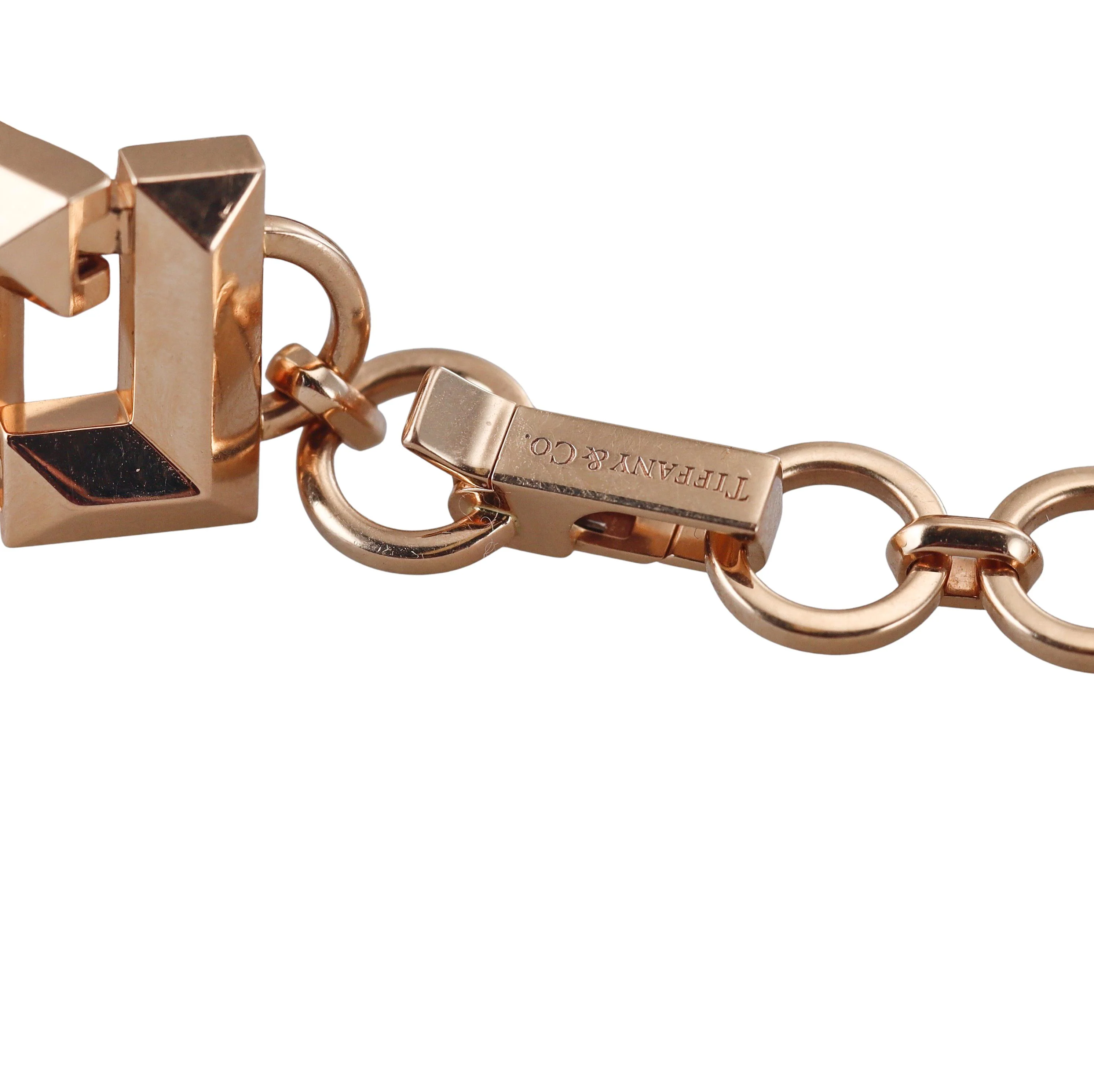 Tiffany  Co T True Collar Rose Gold Choker Necklace