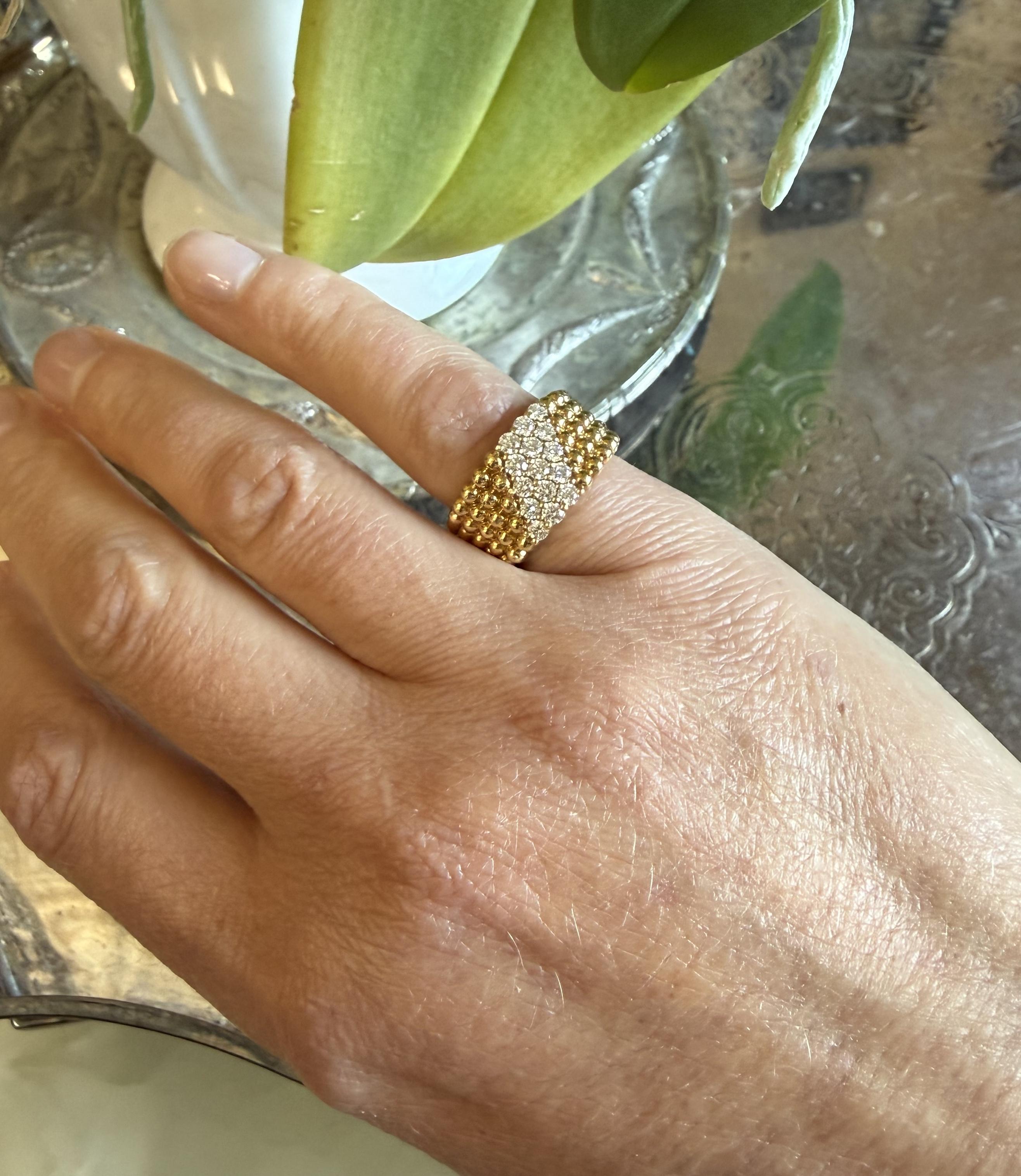 Van Cleef  Arpels Perlee Diamond Ring