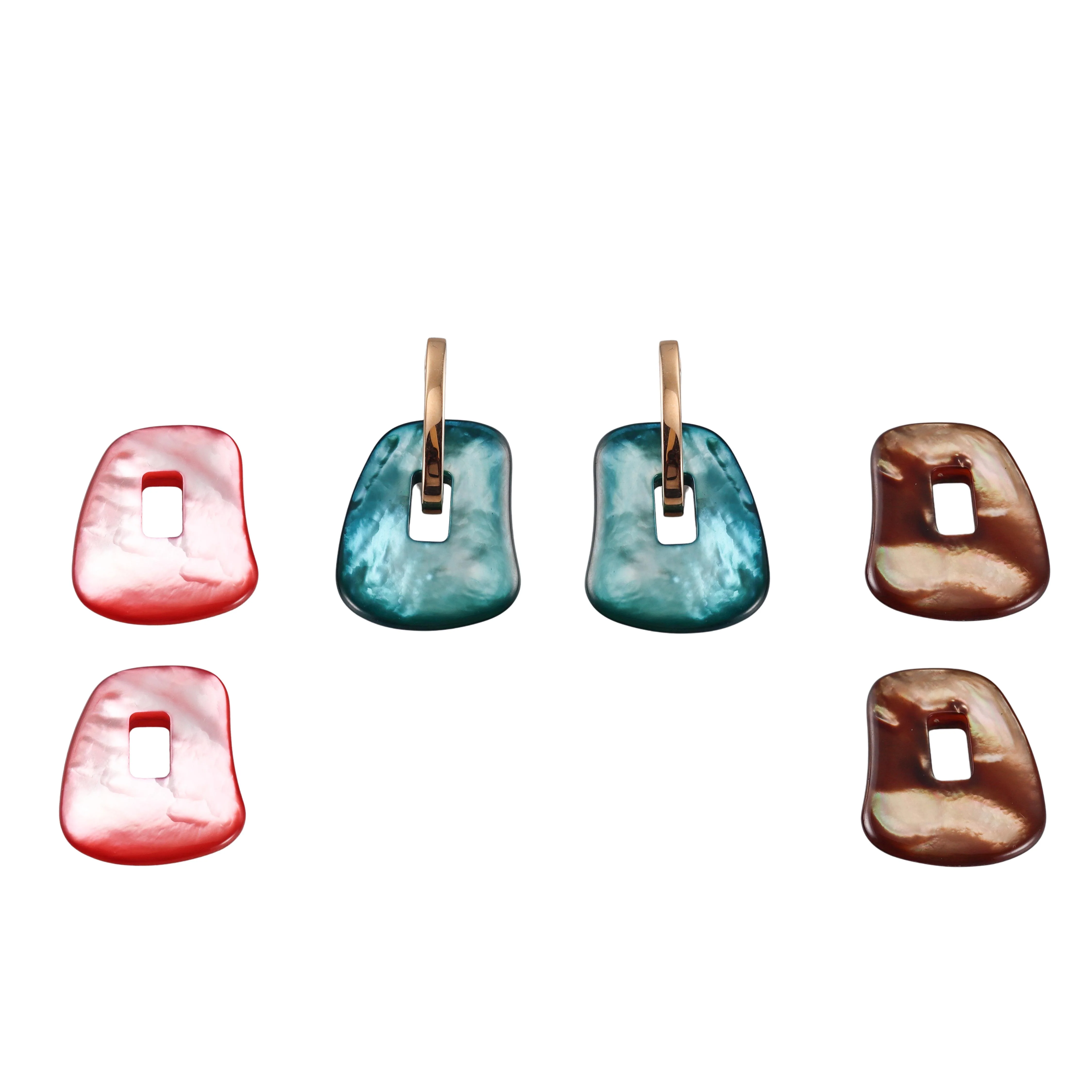 Mattioli Puzzle Gold MOP Interchangeable Earrings