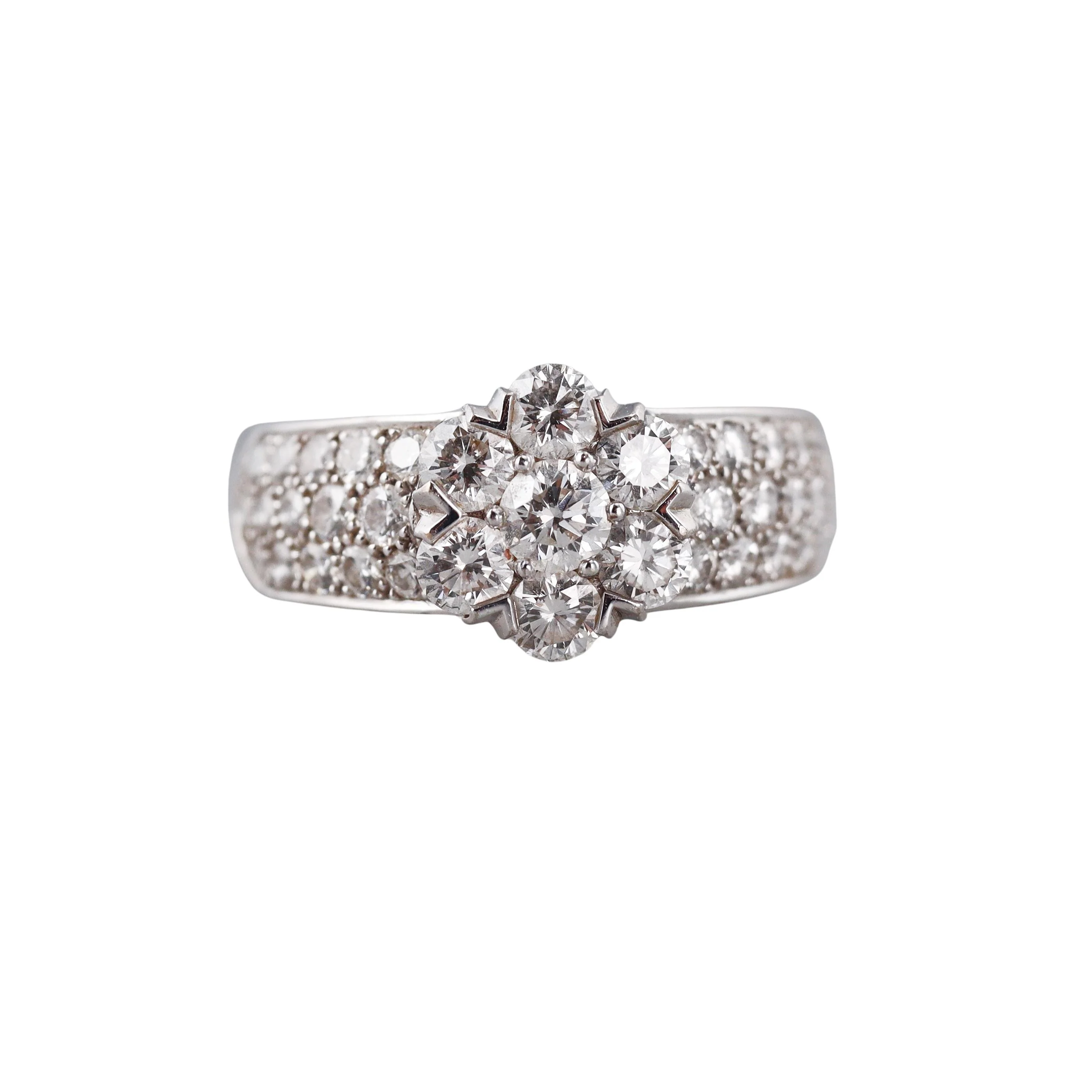 Van Cleef  Arpels Fleurette Diamond Gold Ring