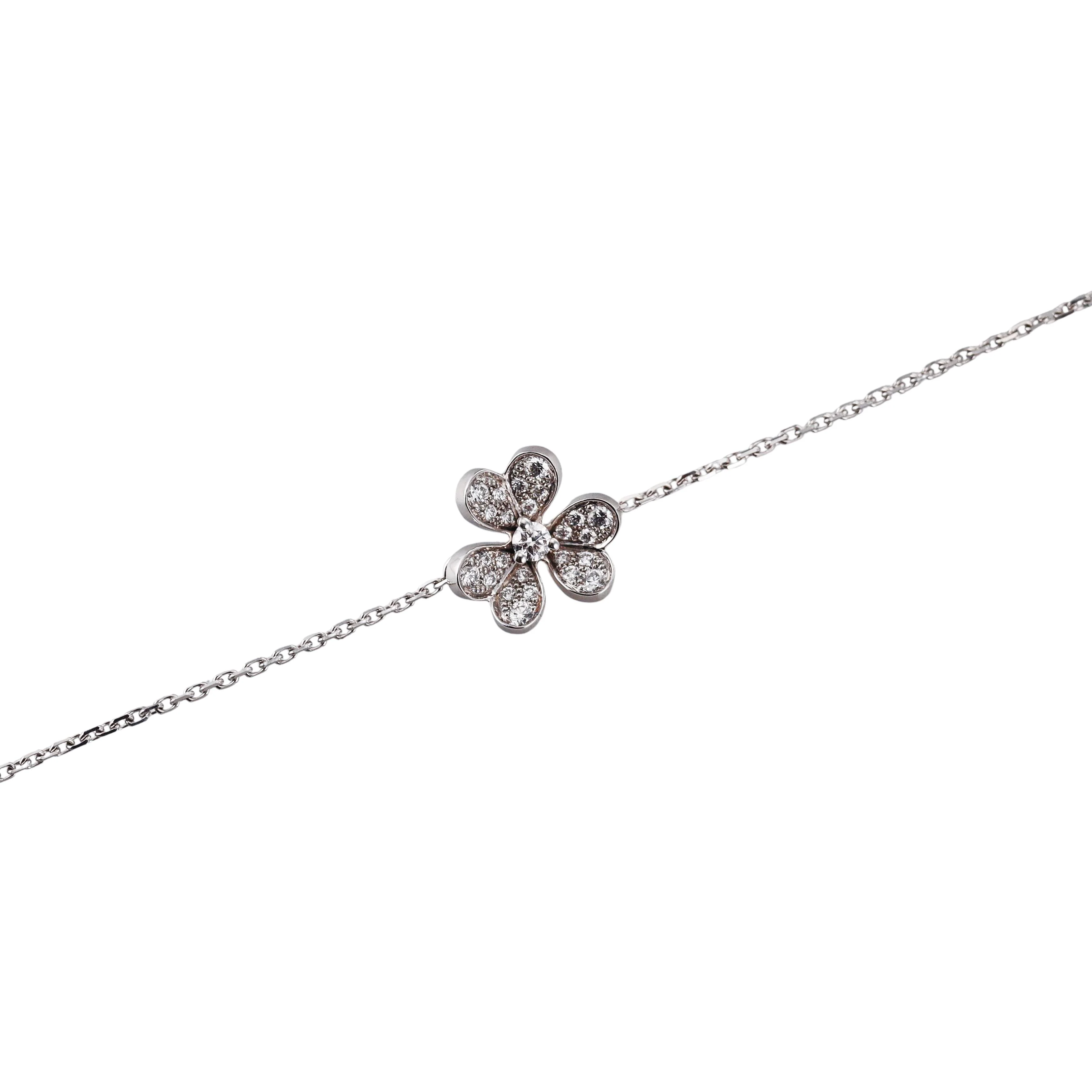 Van Cleef Arpels Frivole Diamond Gold Bracelet