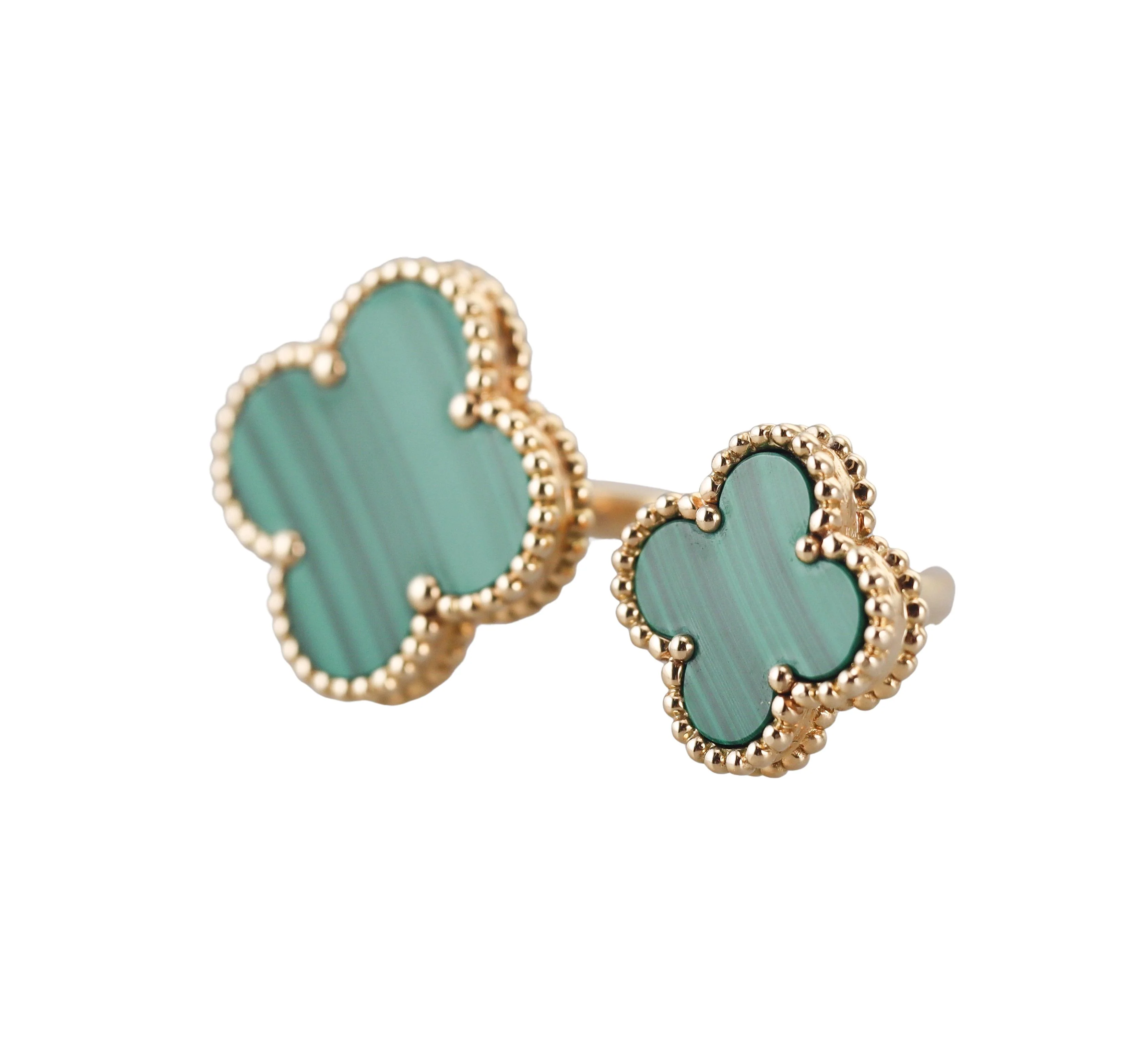 Van Cleef Arpels Magic Alhambra Malachite Gold Between the Finger Ring