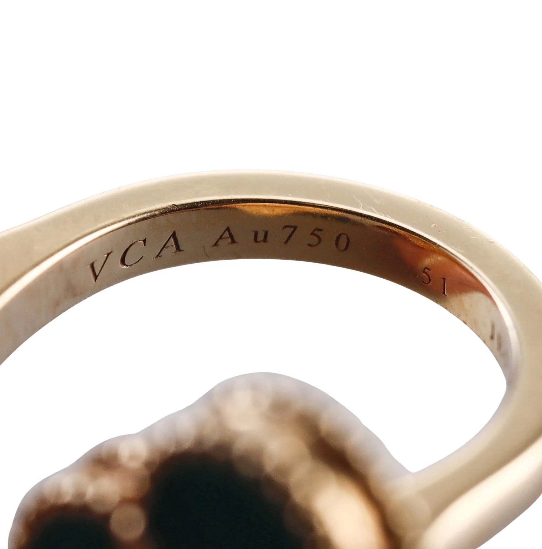 Van Cleef Arpels Magic Alhambra Malachite Gold Between the Finger Ring