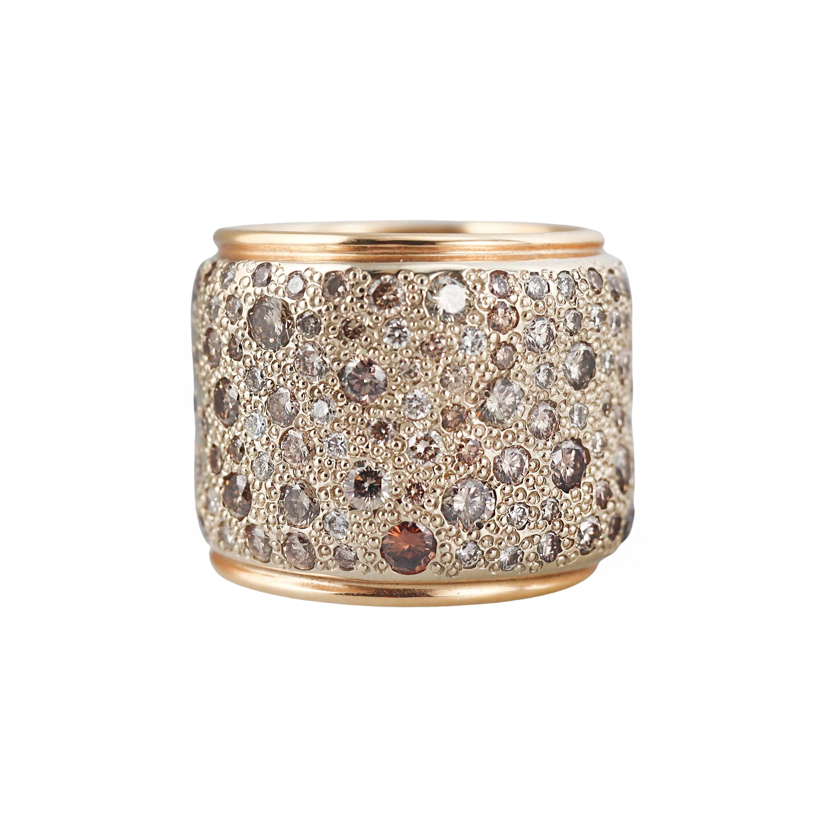 Pomellato Sabbia Fancy Diamond Gold Band Ring