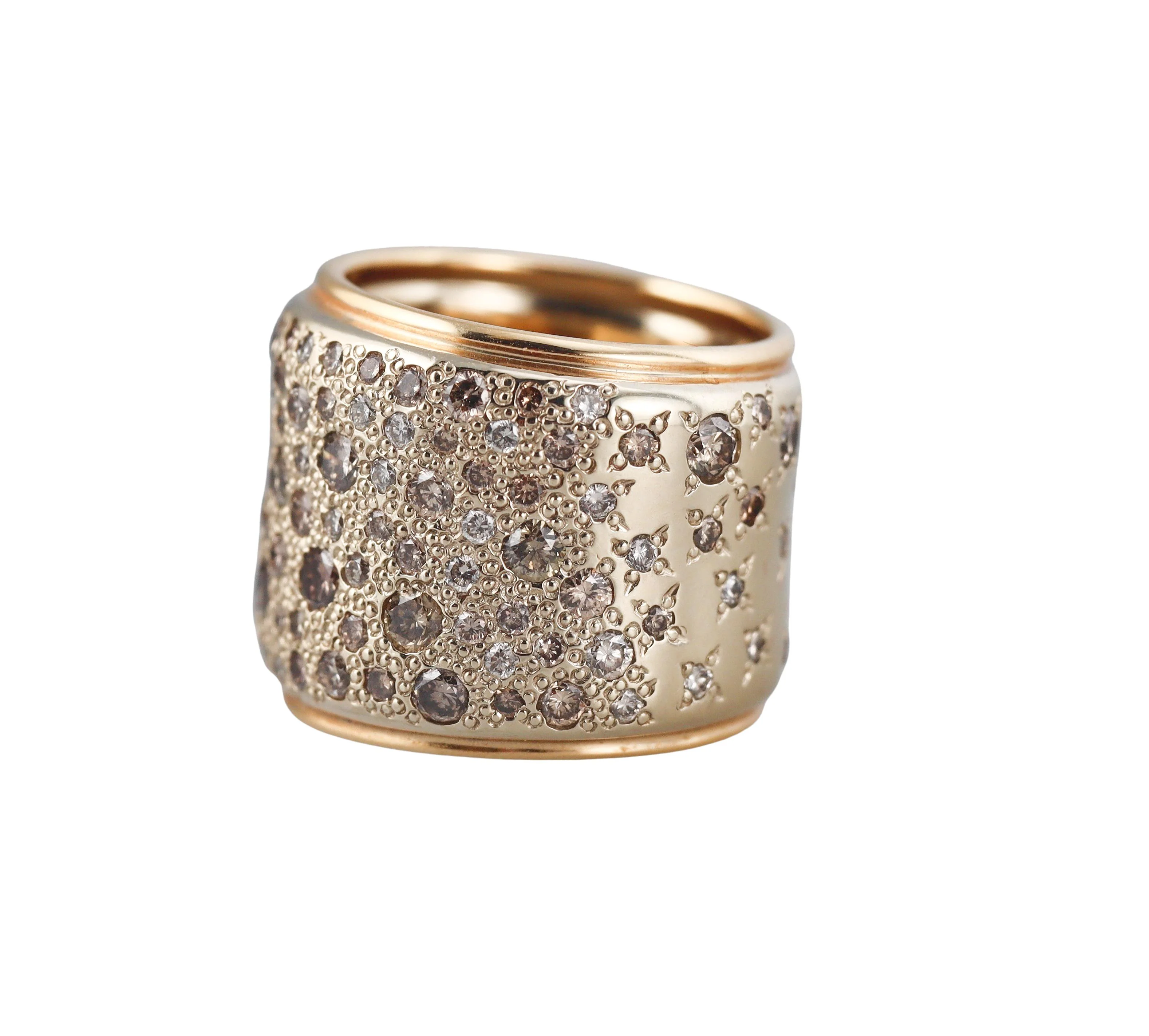 Pomellato Sabbia Fancy Diamond Gold Band Ring