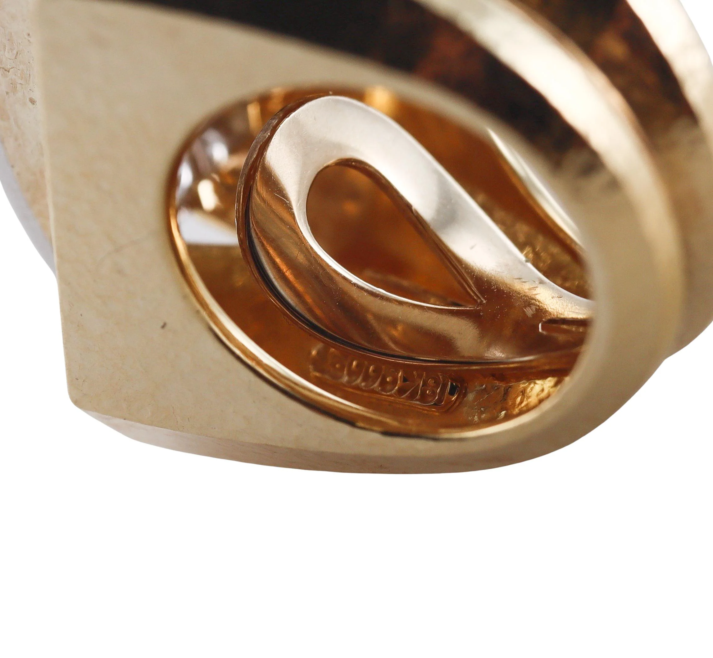 David Webb Overpass Diamond Gold Platinum Ring