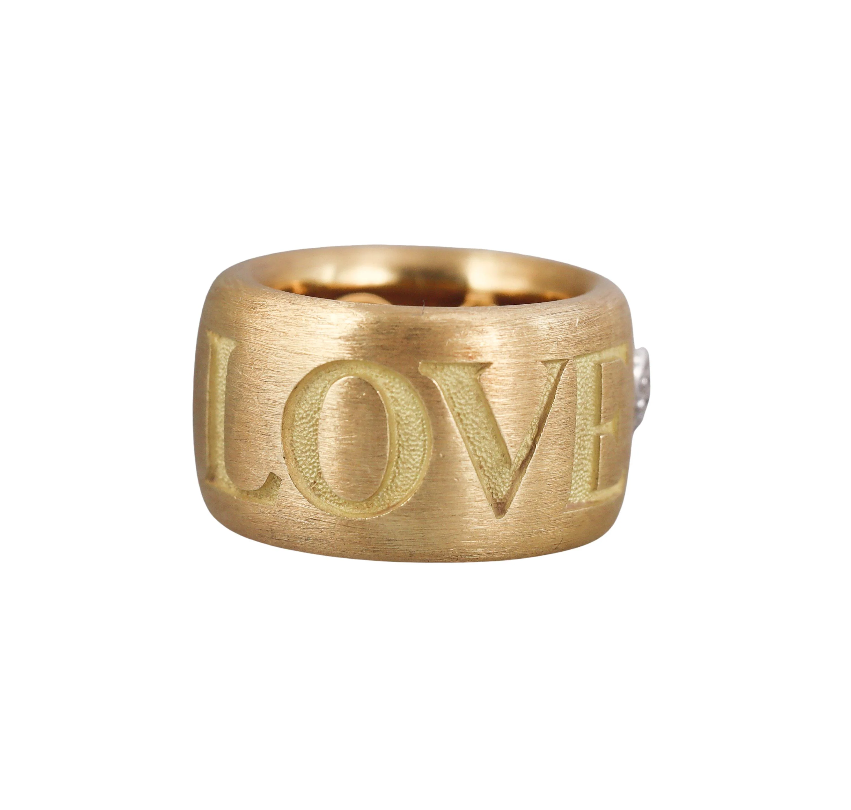 Pasquale Bruni Gold Diamond Love Band Ring