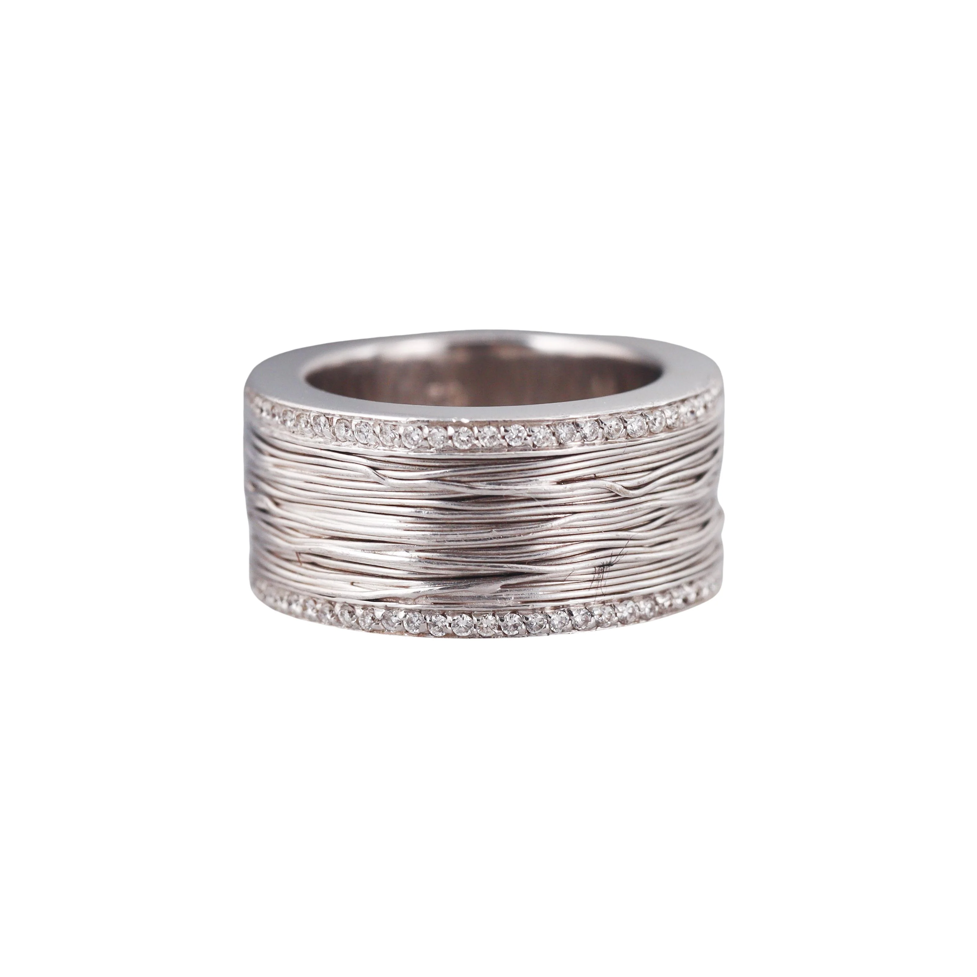 Pasquale Bruni Amor Est Vita White Gold Diamond Band Ring