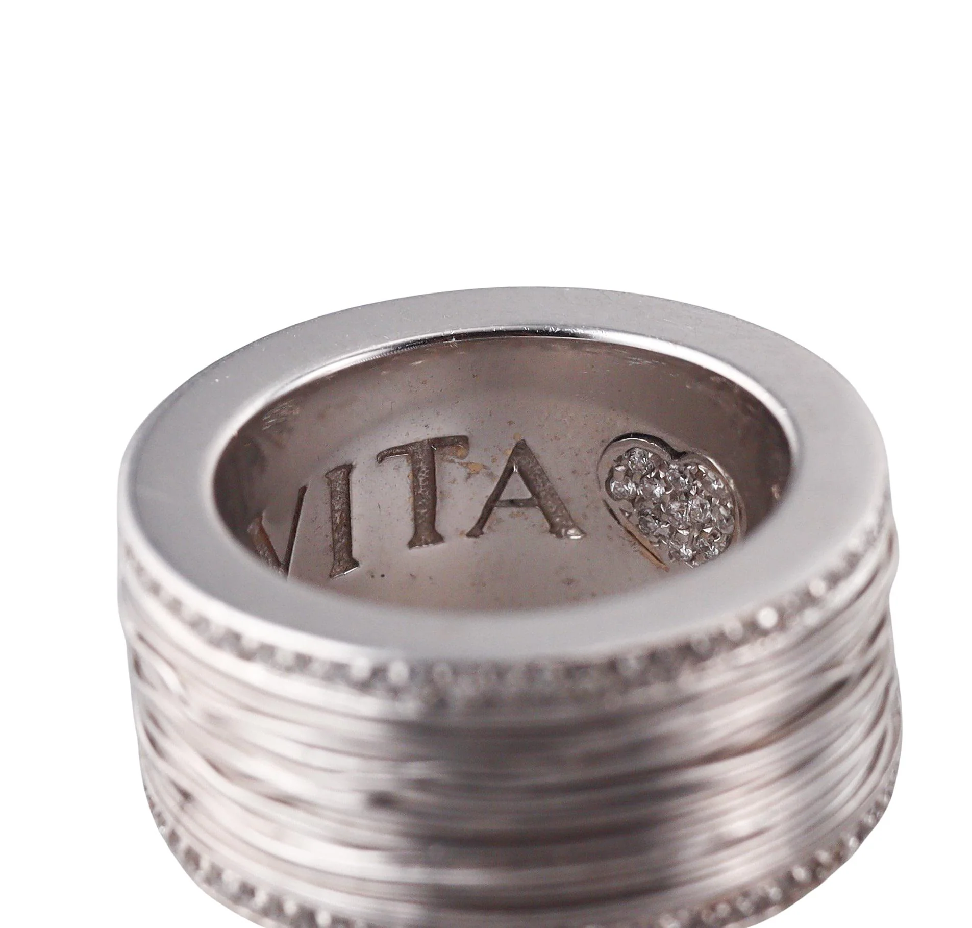 Pasquale Bruni Amor Est Vita White Gold Diamond Band Ring