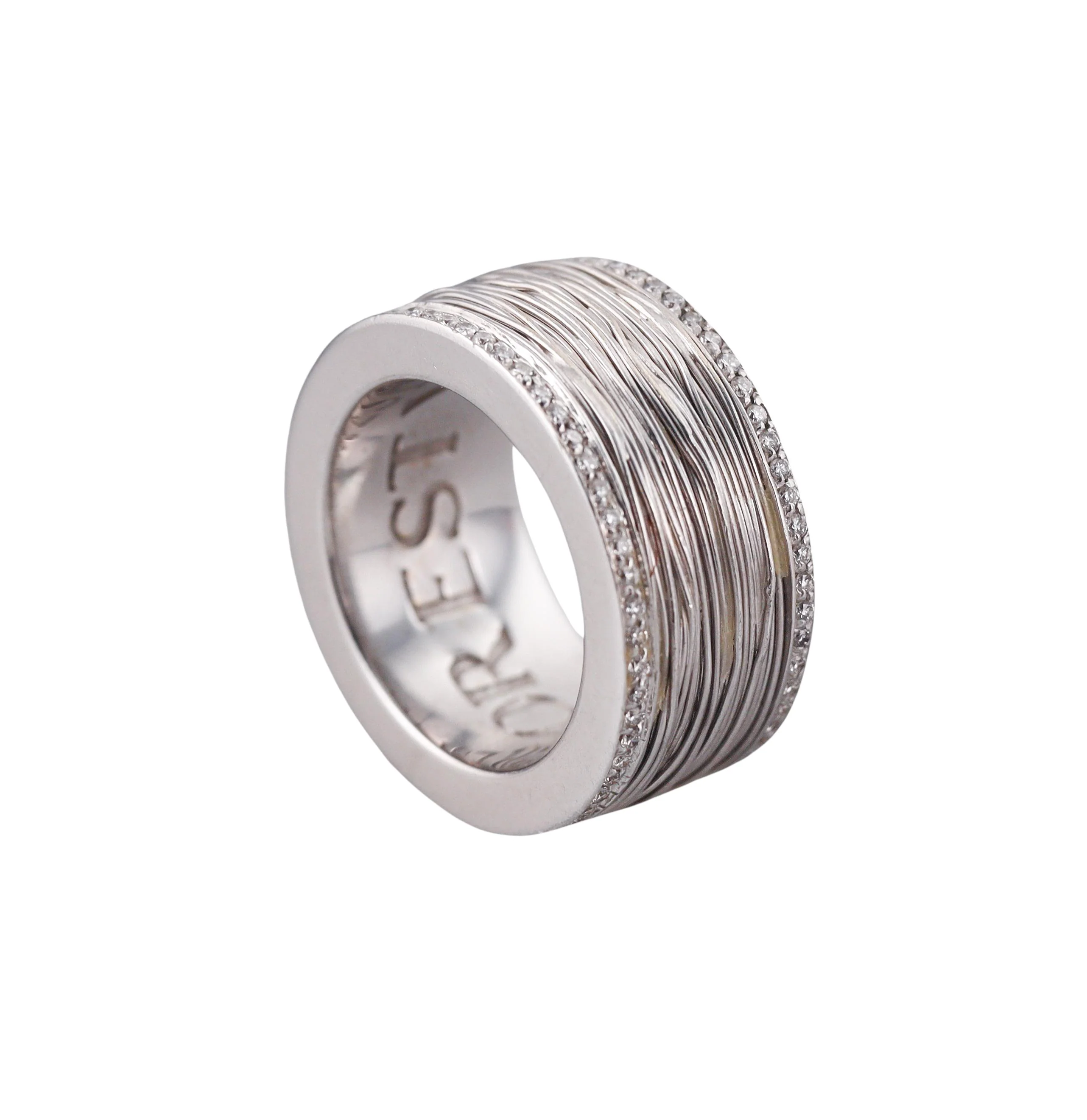 Pasquale Bruni Amor Est Vita White Gold Diamond Band Ring